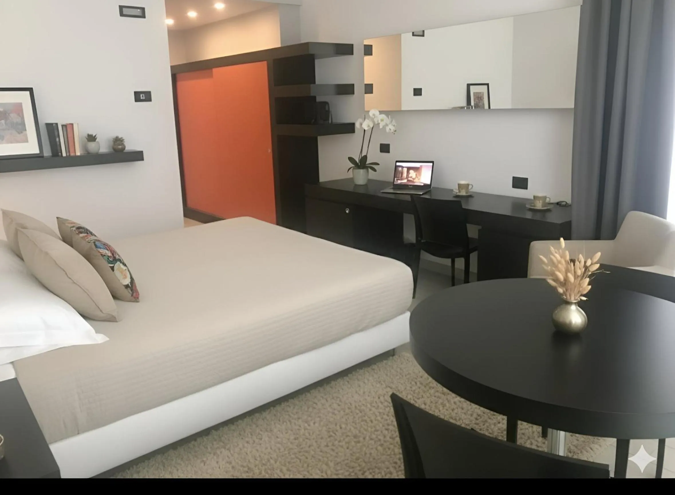 Bed in Blue Shades Hotel