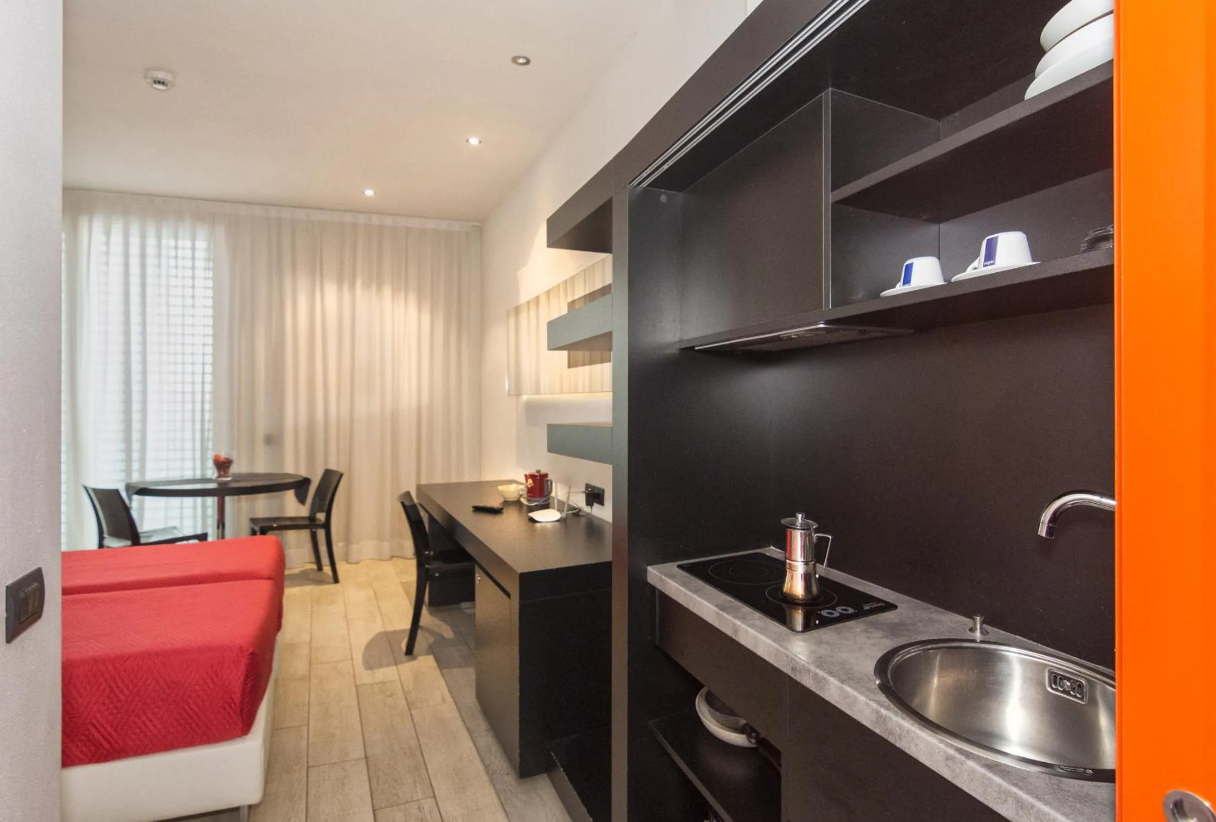 Bed in Blue Shades Hotel