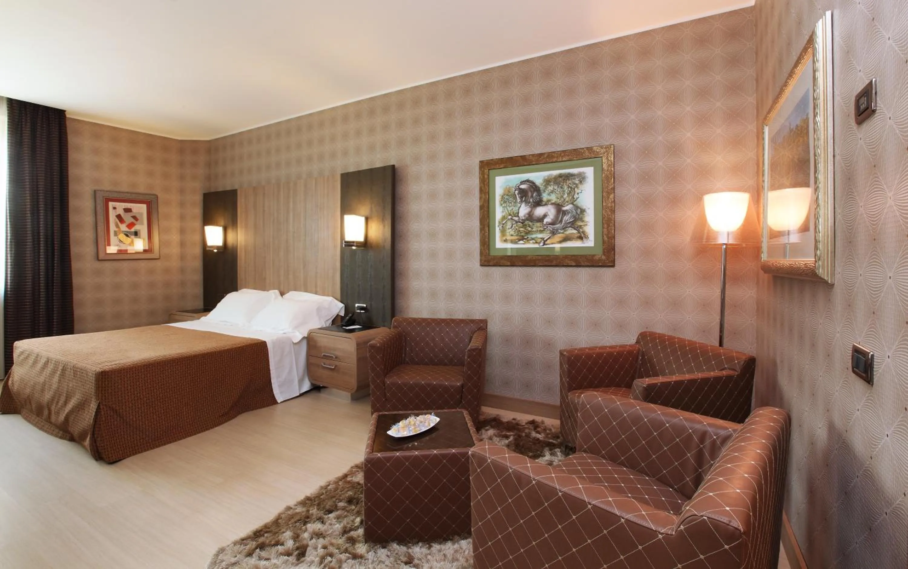 Seating area in THotel Lamezia