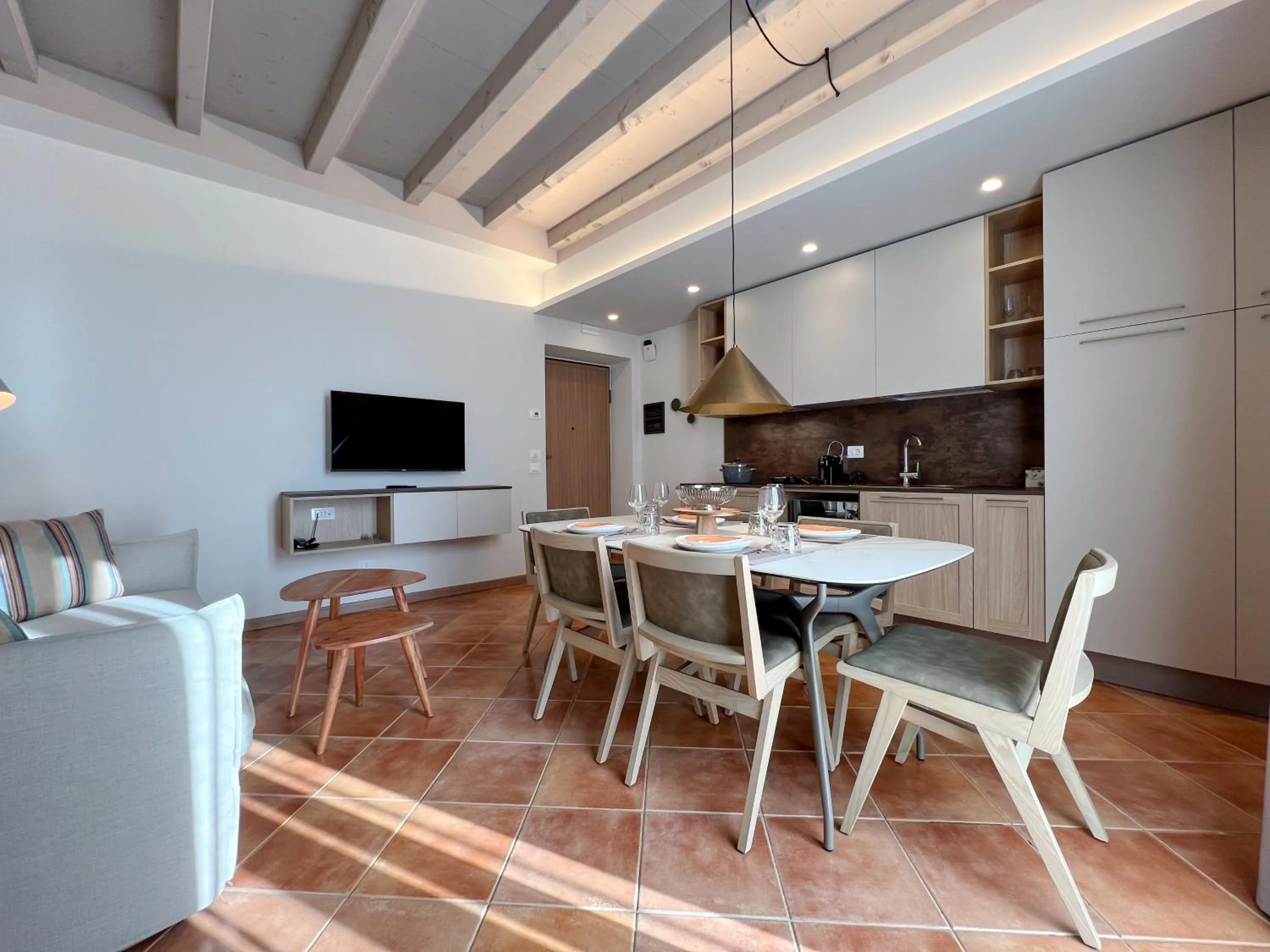 Living room in Castello Belvedere Apartments
