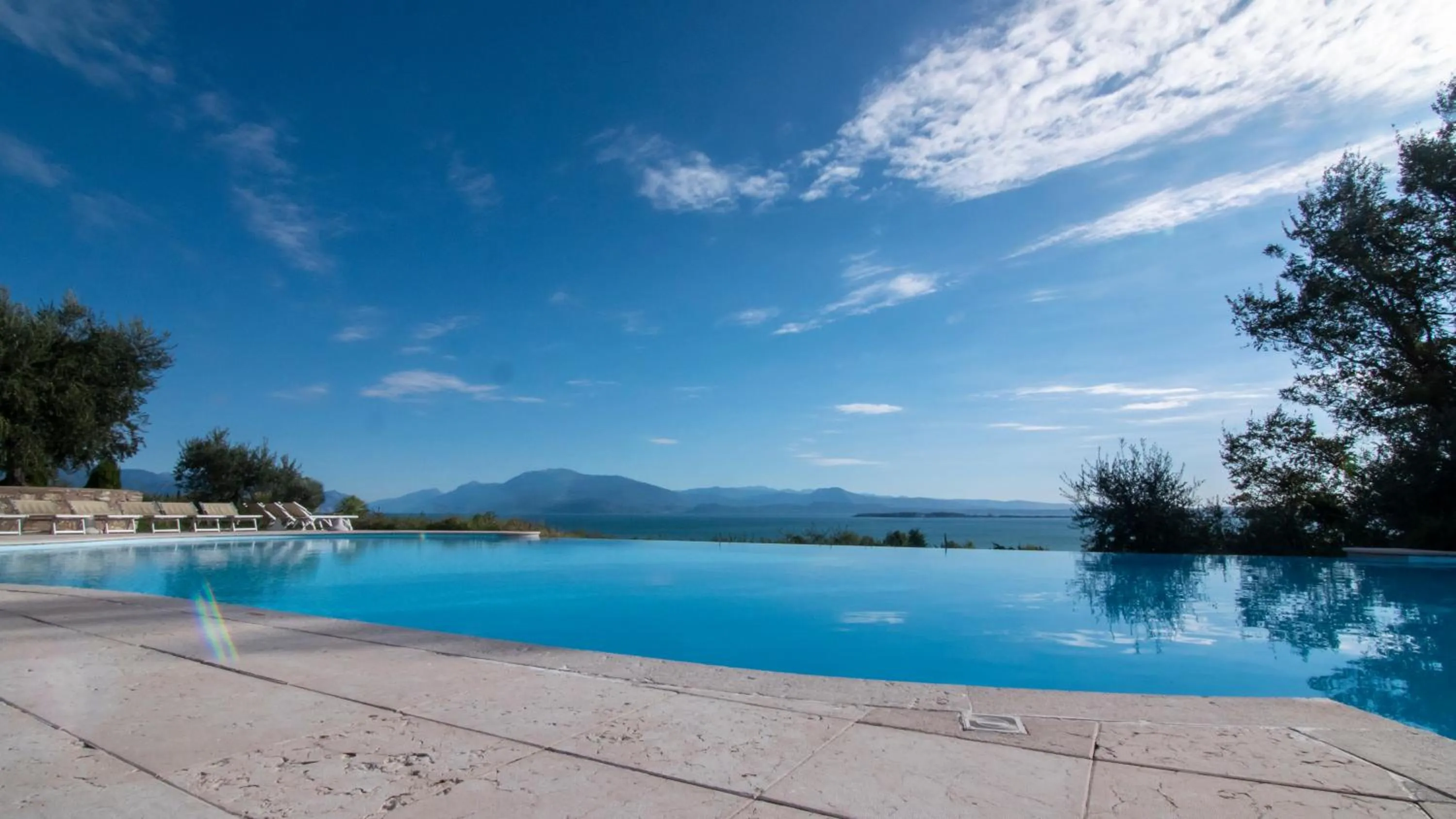 Pool view in Castello Belvedere Apartments