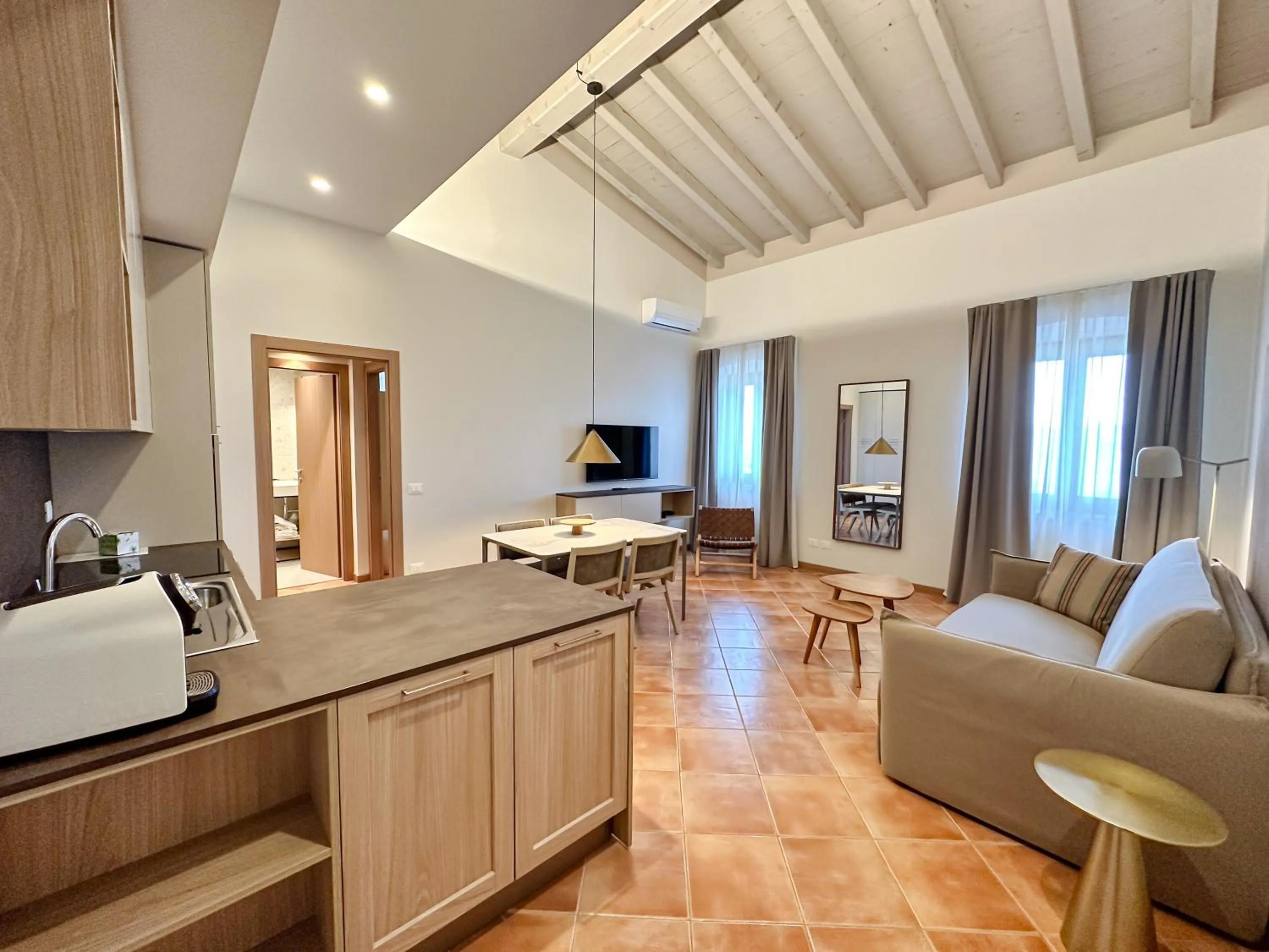 Kitchen or kitchenette in Castello Belvedere Apartments