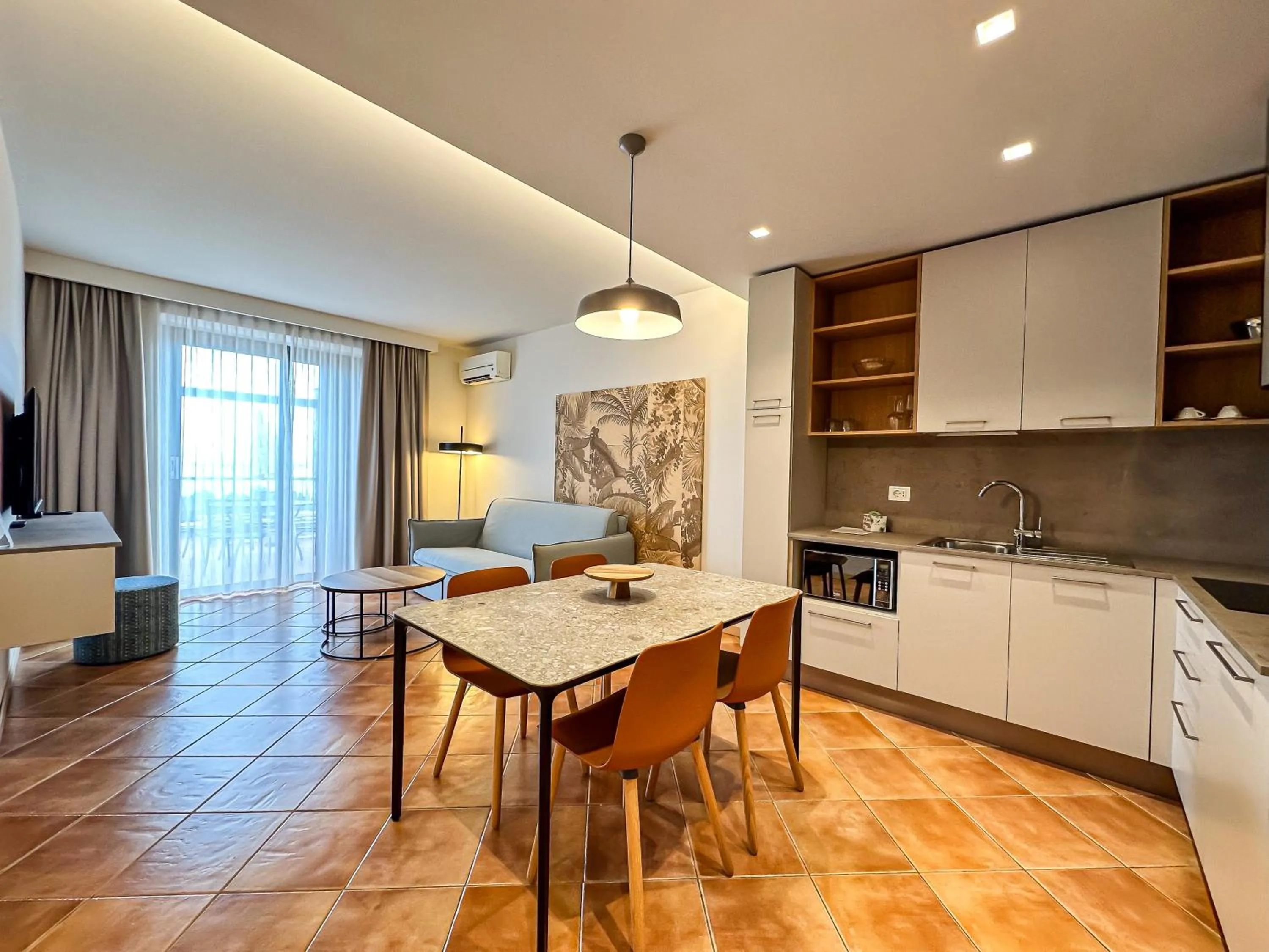 Kitchen or kitchenette in Castello Belvedere Apartments