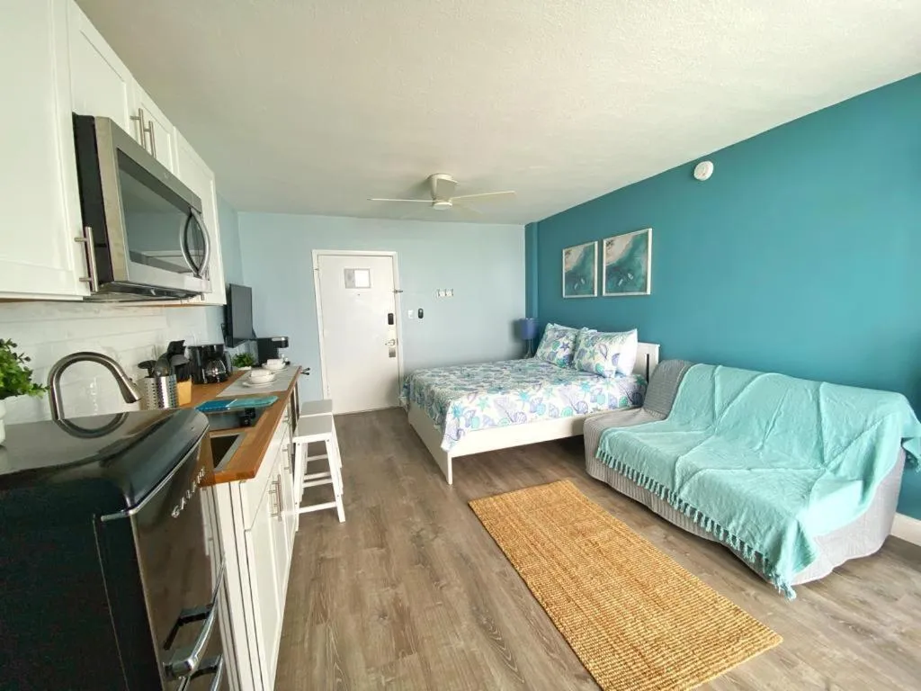 Bed in Sea Dip Resort Studios!