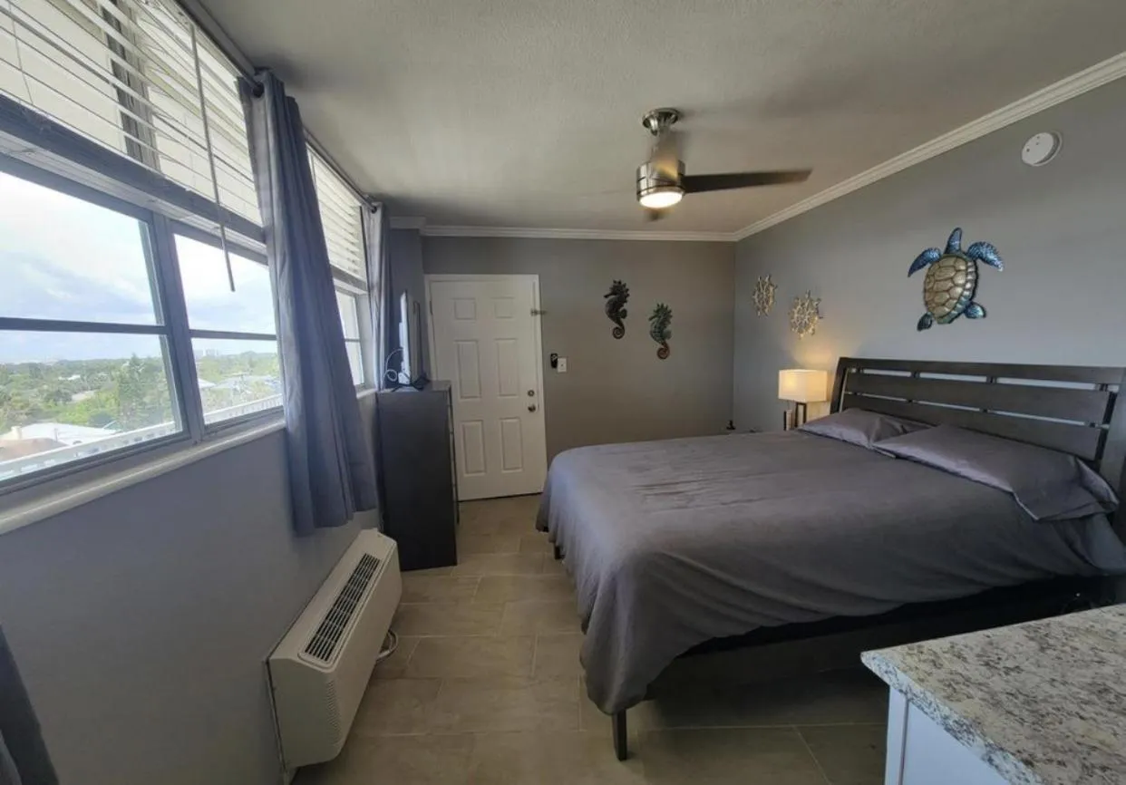 Bed in Sea Dip Resort Studios!