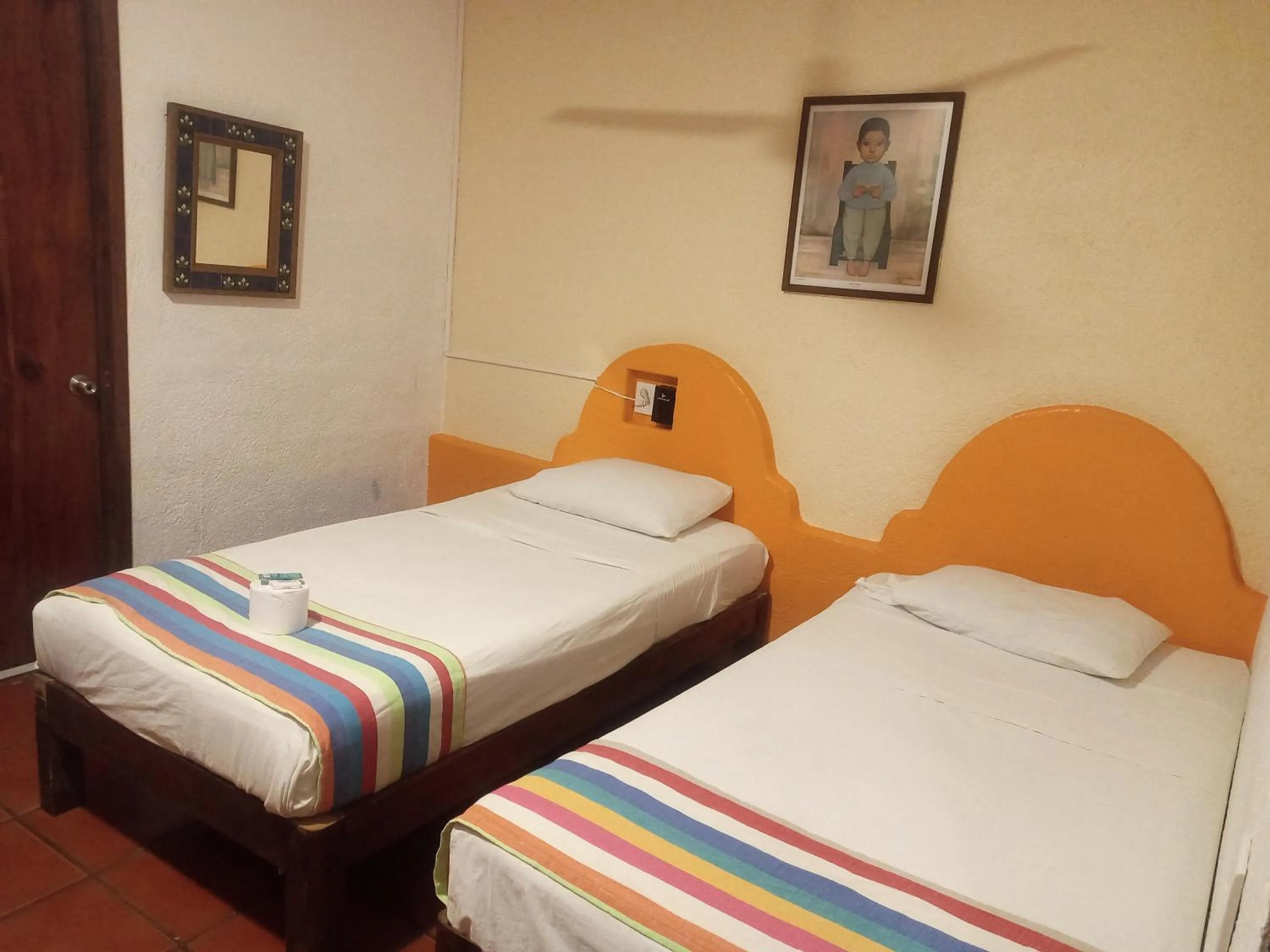 Bed in Pargos Hotel & Cowork