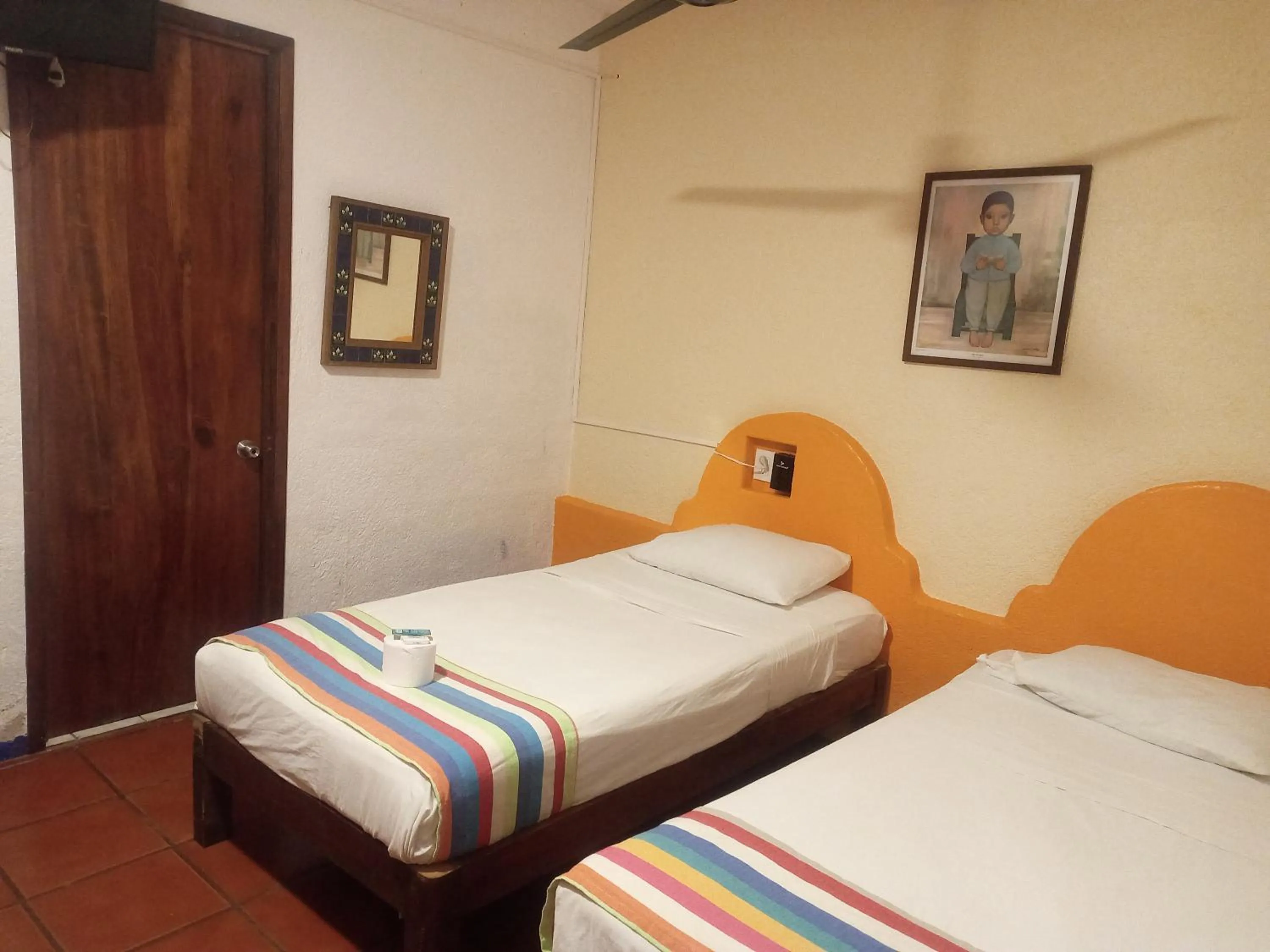 Bed in Pargos Hotel & Cowork