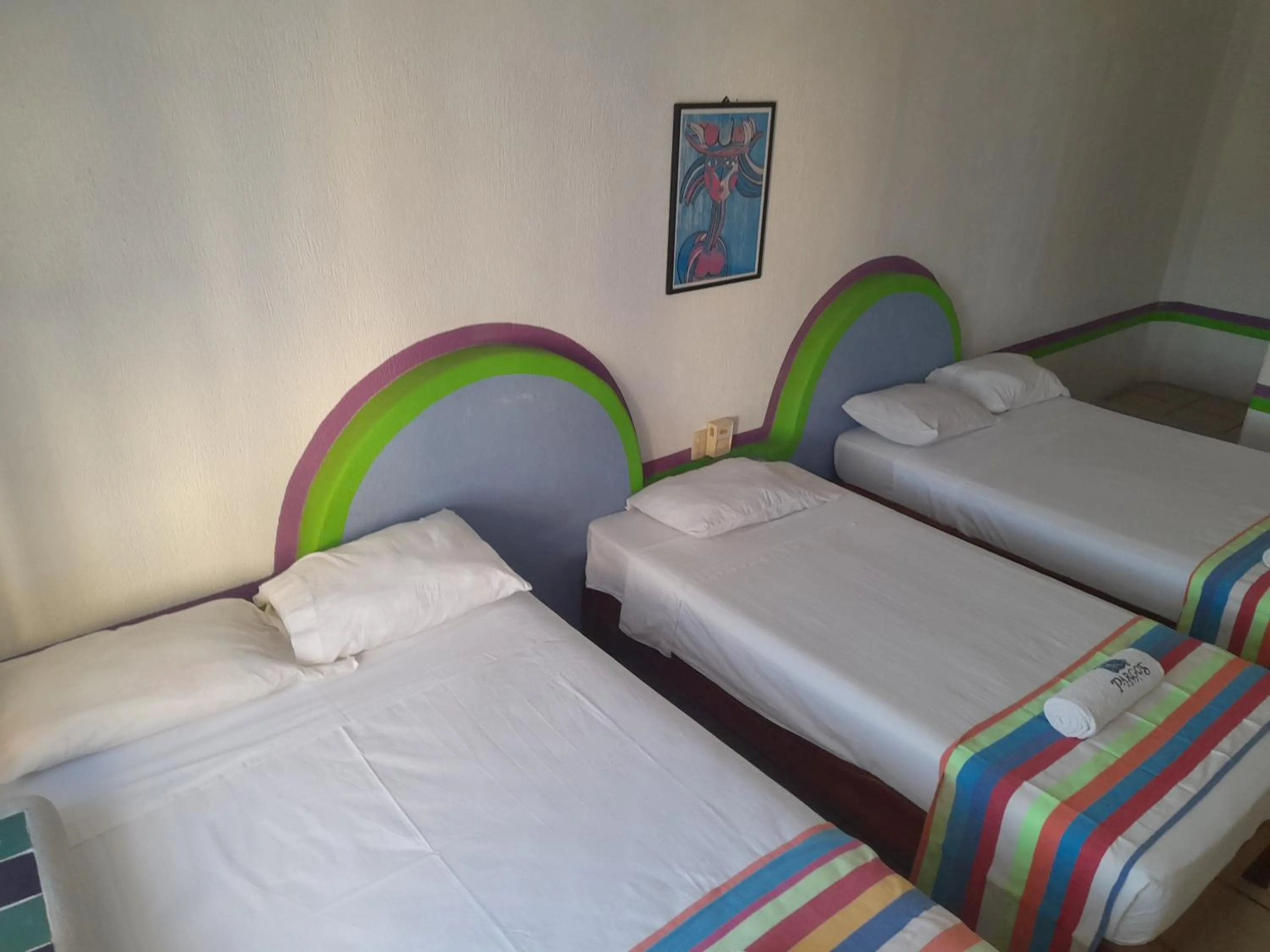 Bed in Pargos Hotel & Cowork