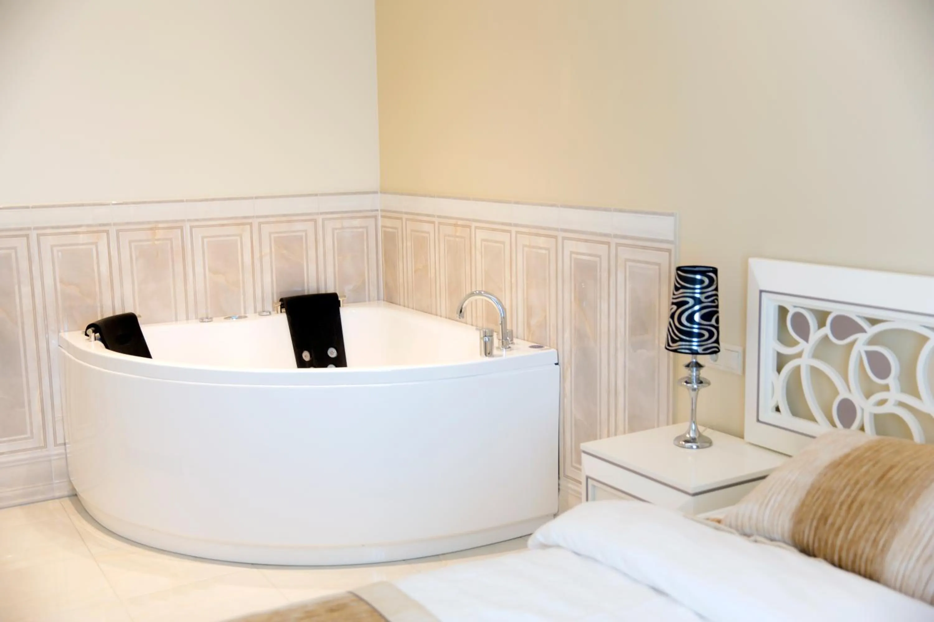 Bed in Noorus SPA Hotel