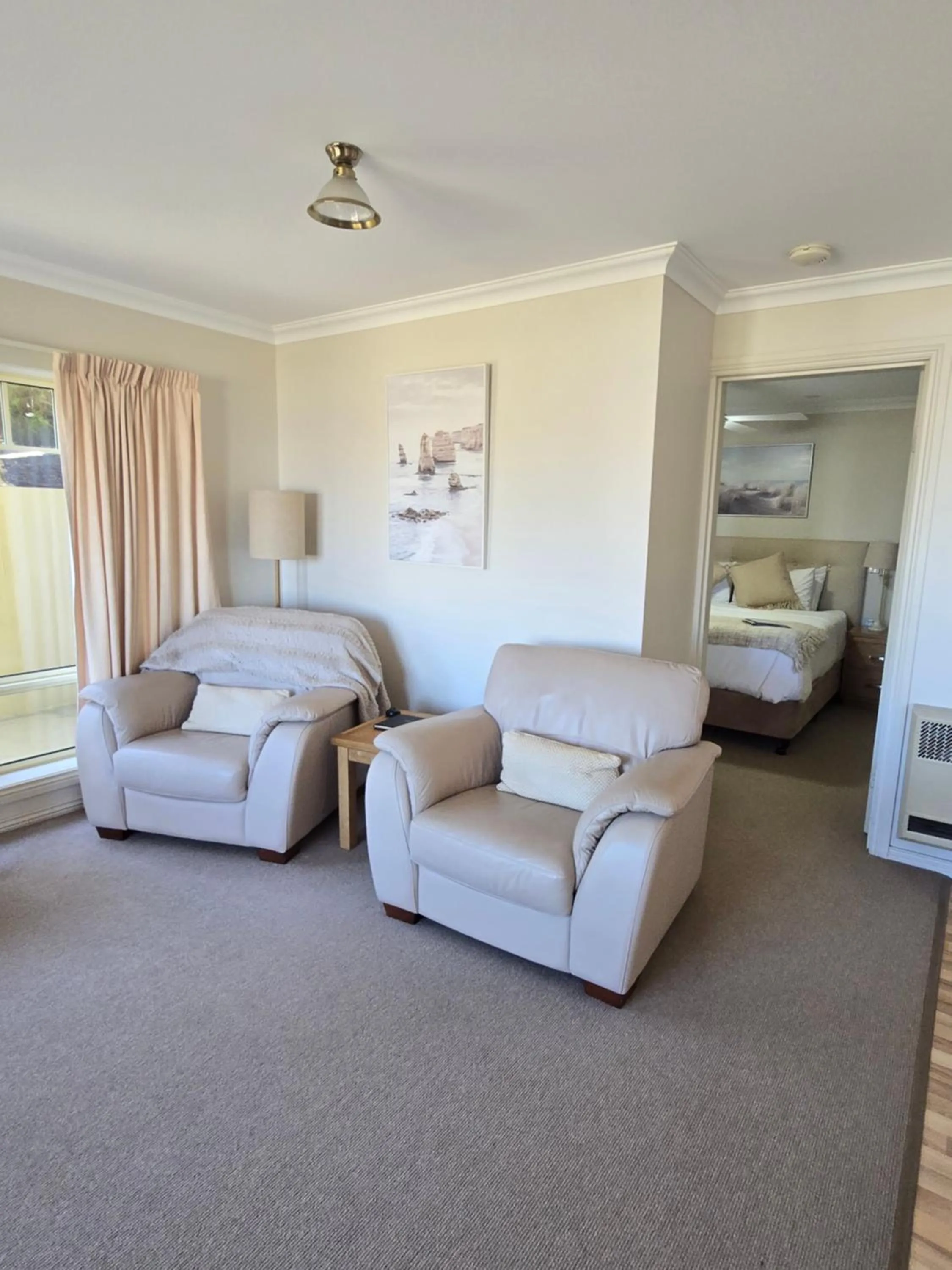 Living room, Bed in On The Terrace Stanley