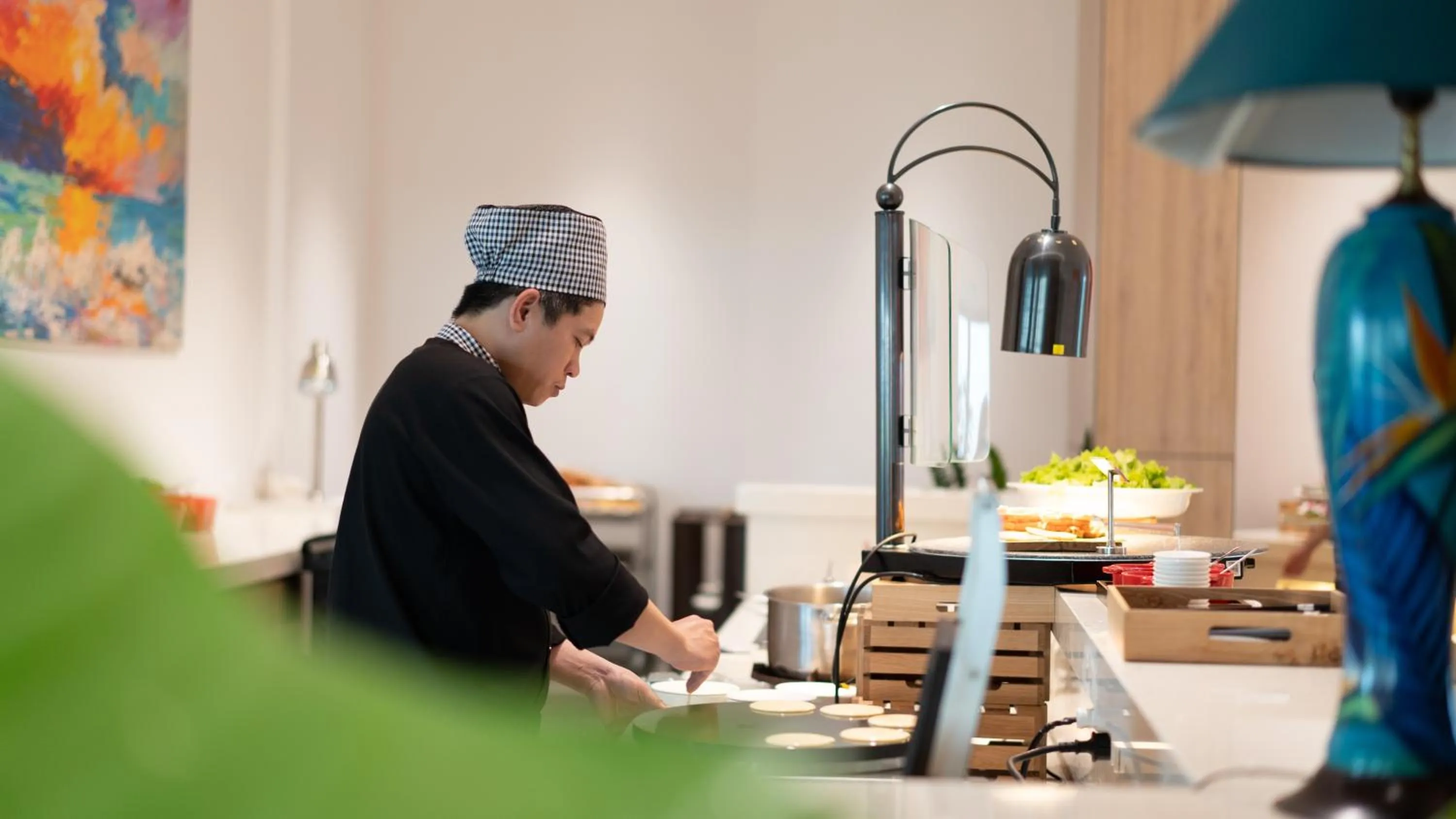 Buffet breakfast in The Empyrean Cam Ranh Beach Resort