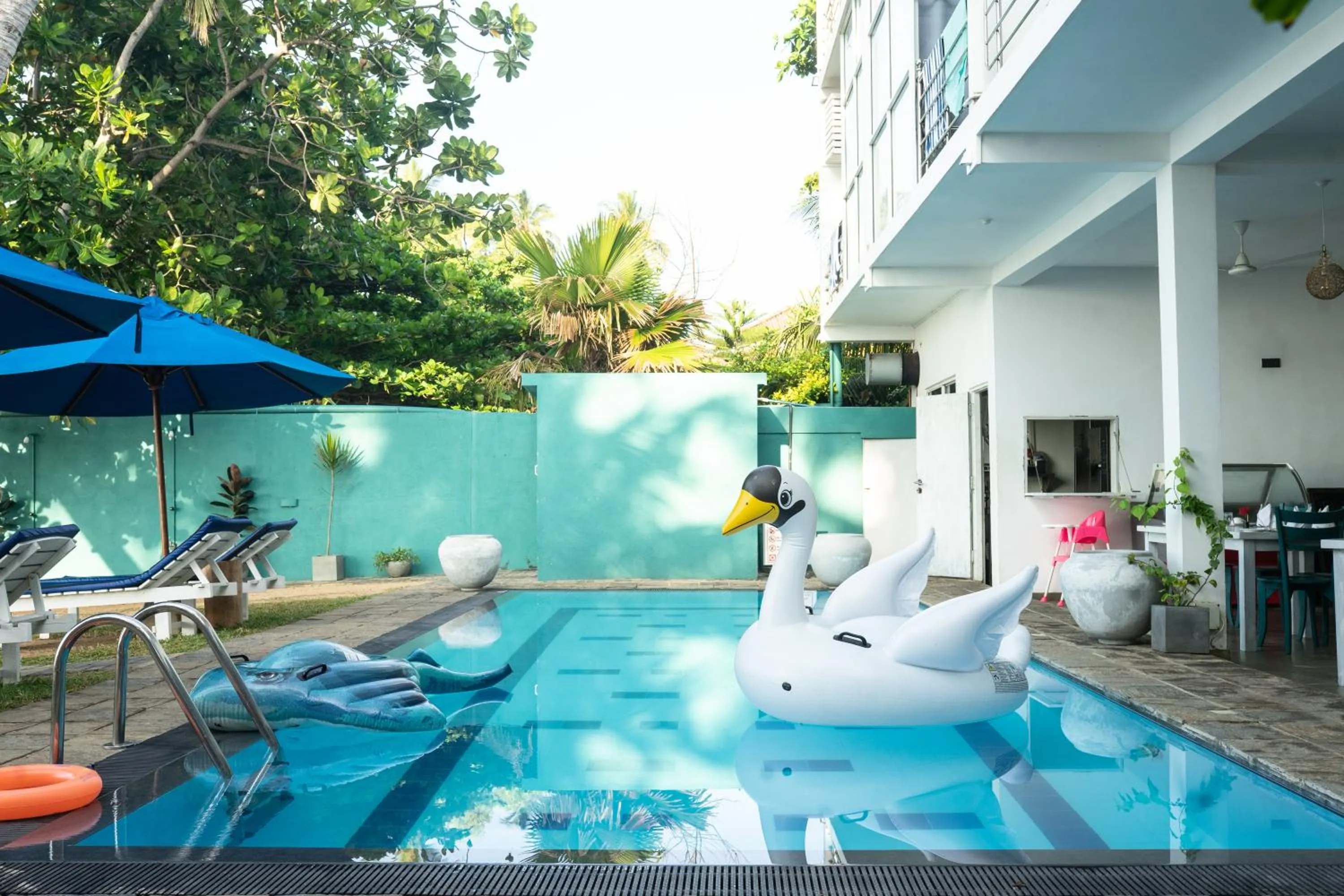 Swimming pool in Smeralda Resorts Dikwella