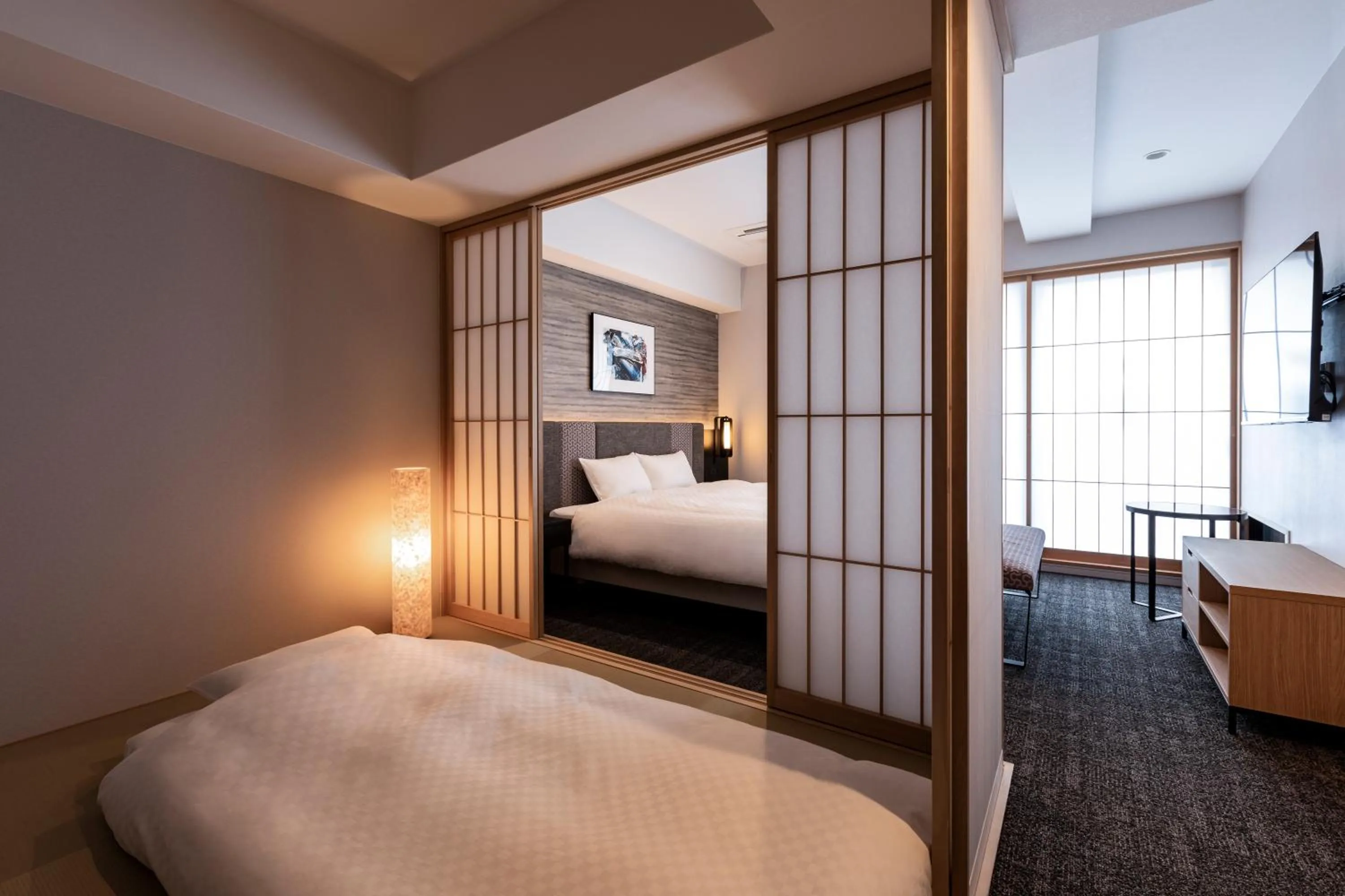 Bed in Rinn Kyoto Station