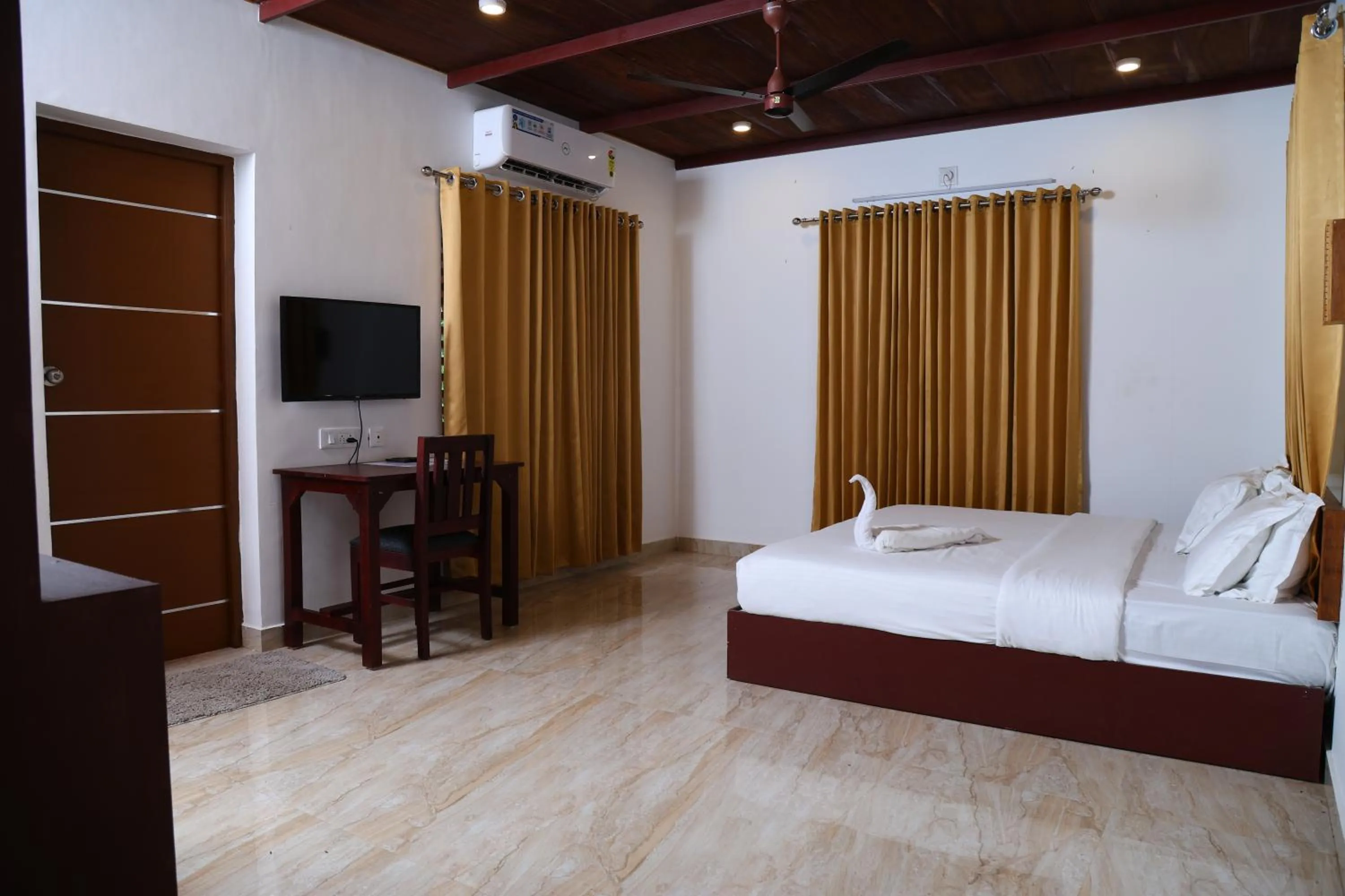 Bed in Vajra Ayurveda and Yoga Retreat