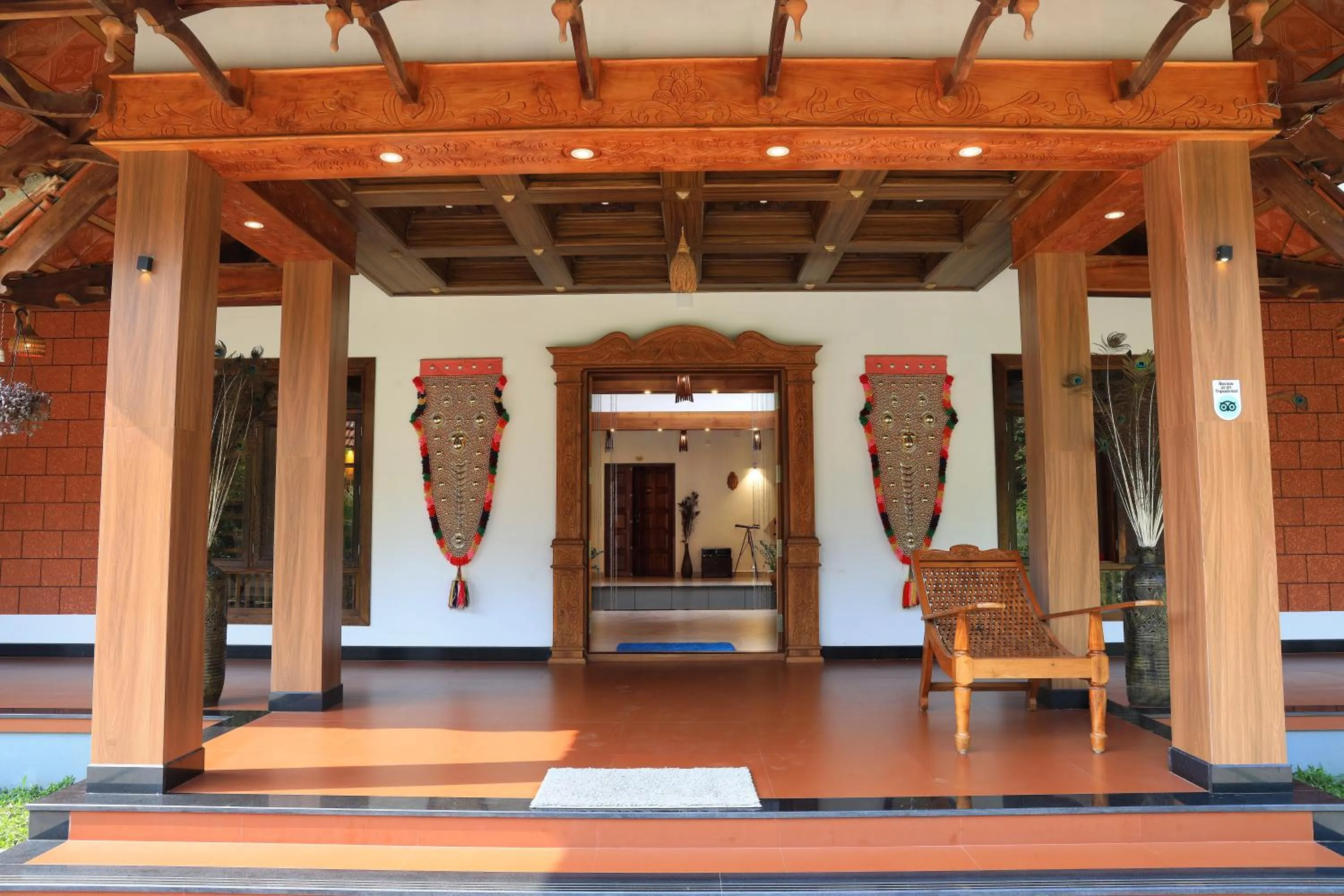 Lobby or reception in Vajra Ayurveda and Yoga Retreat