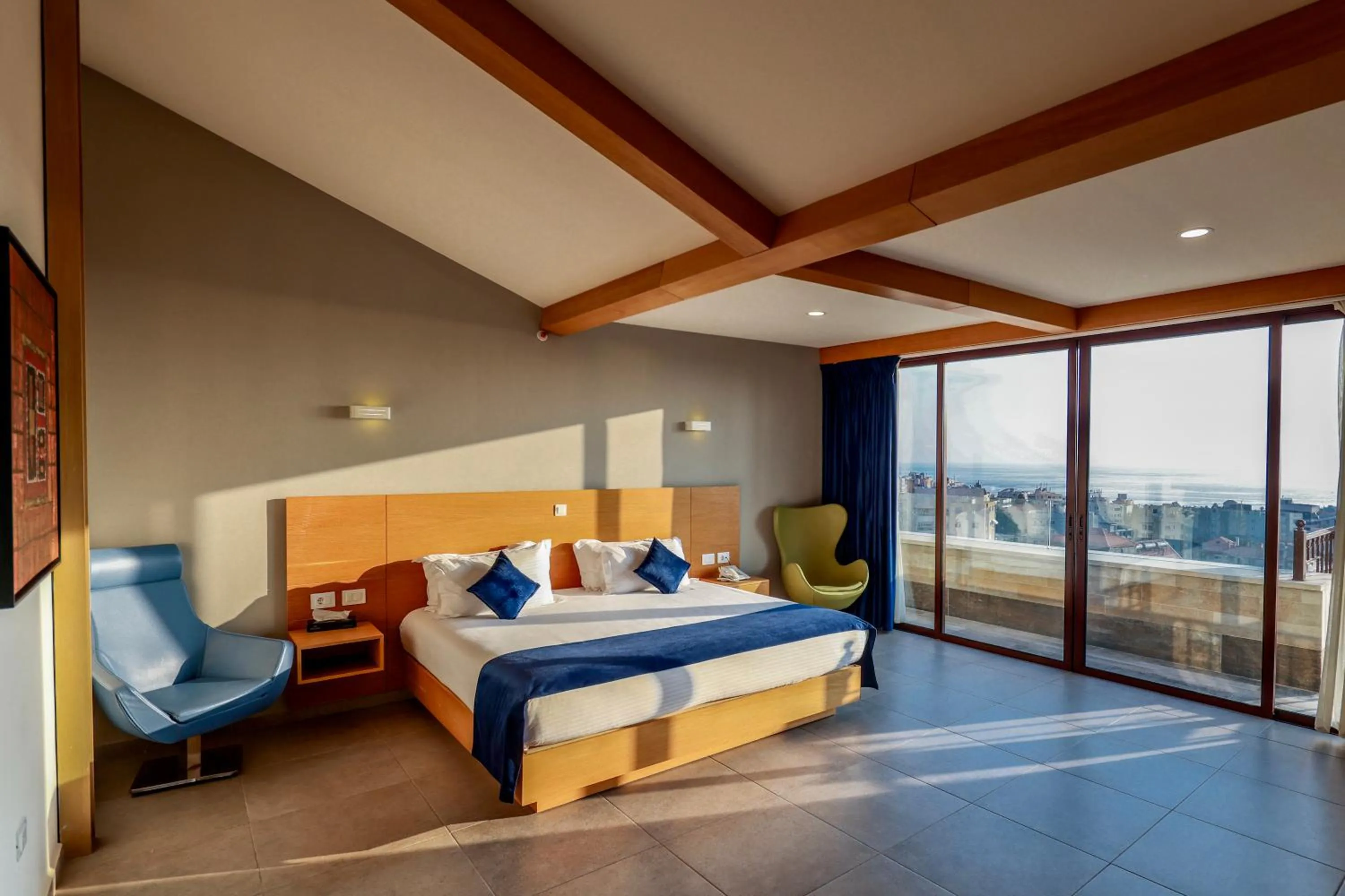 View (from property/room), Bed in Majestic Byblos Grand Hotel