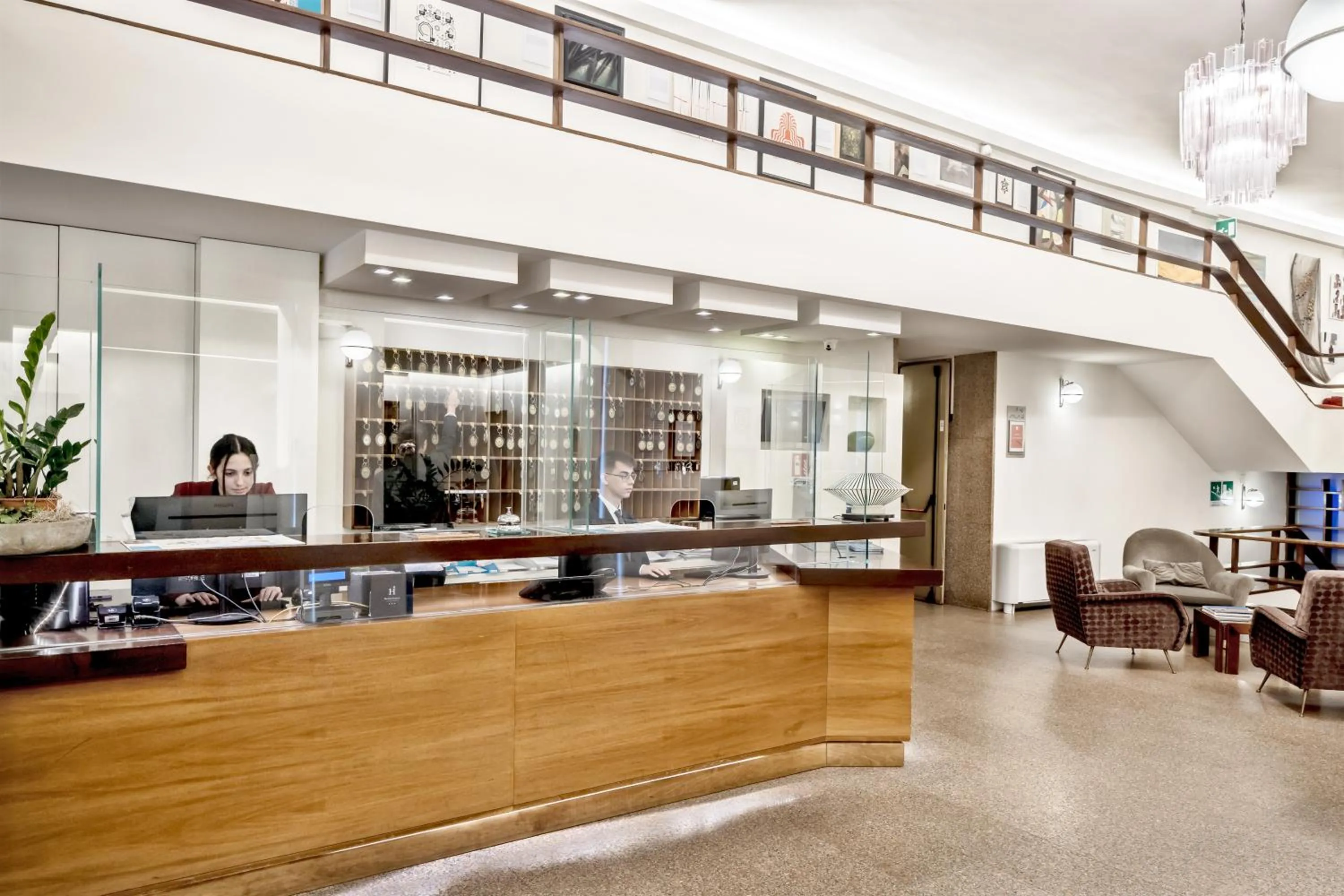 Lobby or reception in Hotel Italia