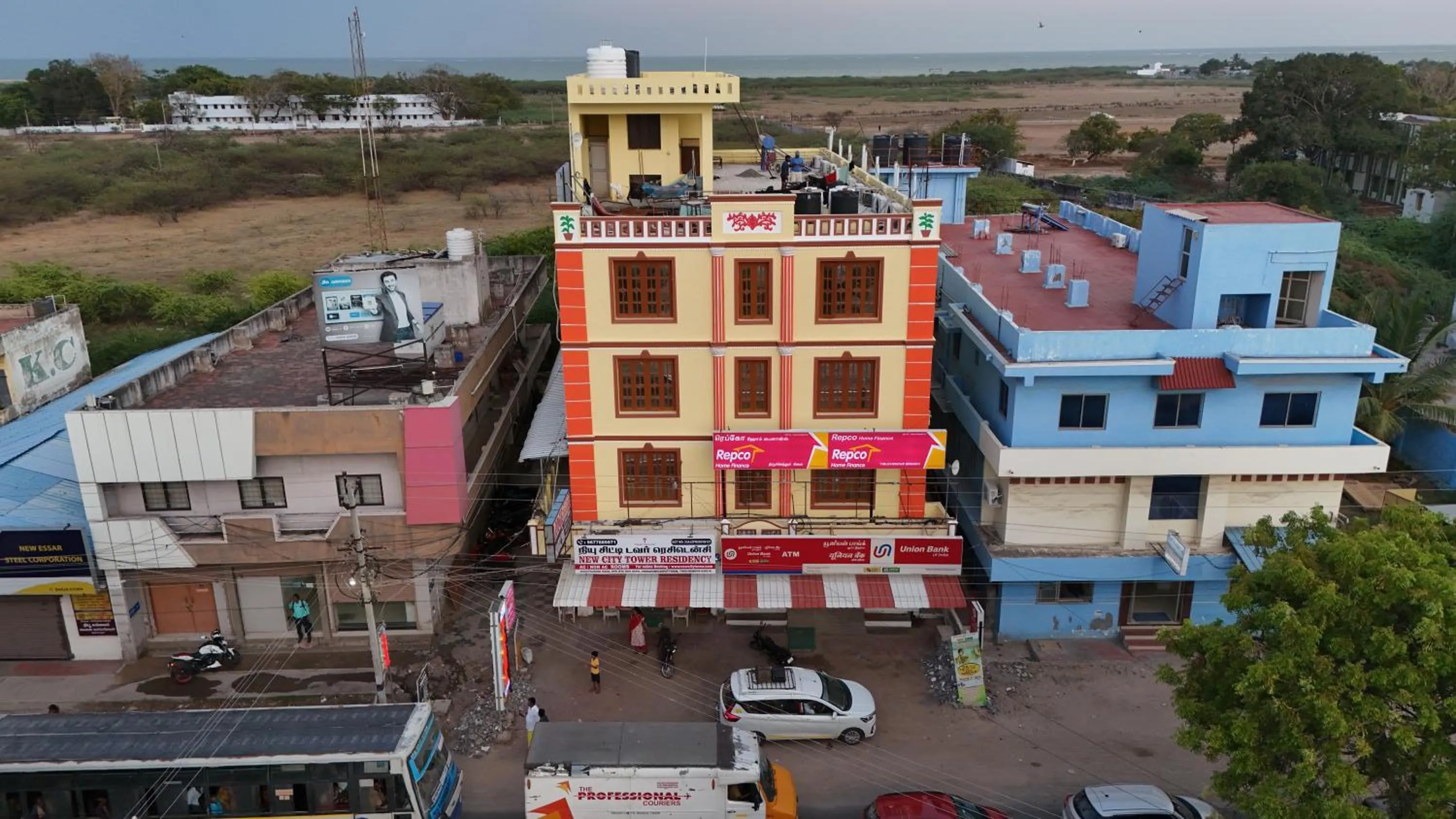 Bird's eye view in New City Tower Residency