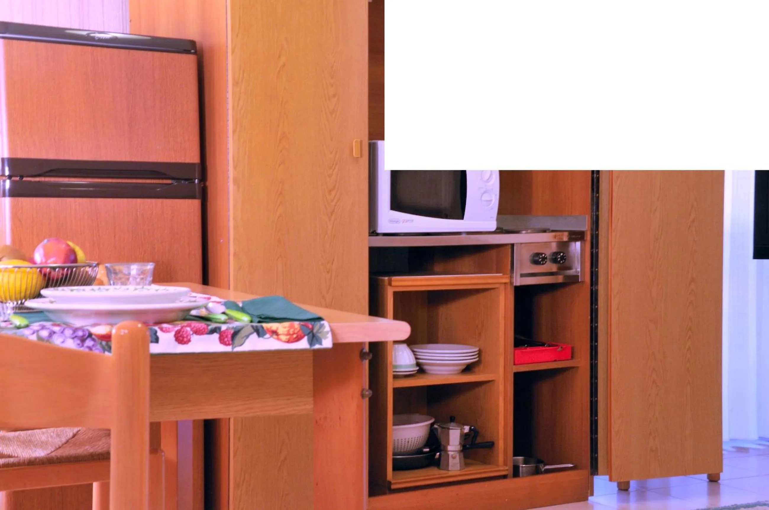 Kitchen or kitchenette in Hotel Residence Ulivi E Palme