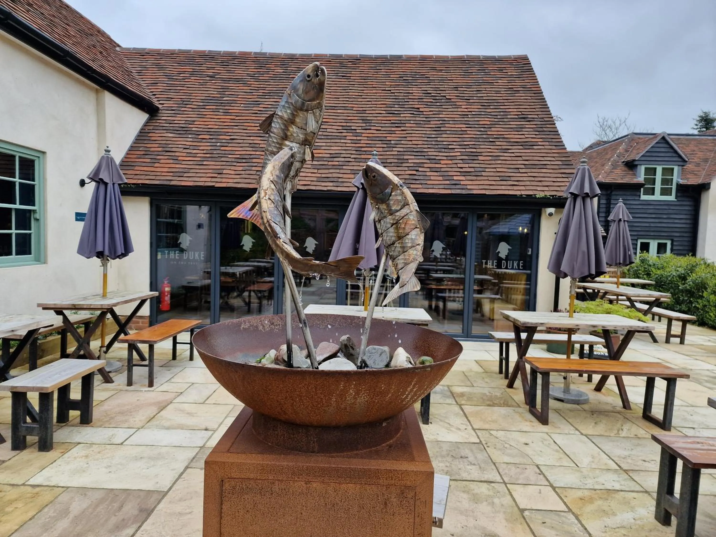 Balcony/Terrace in The Duke on The Test