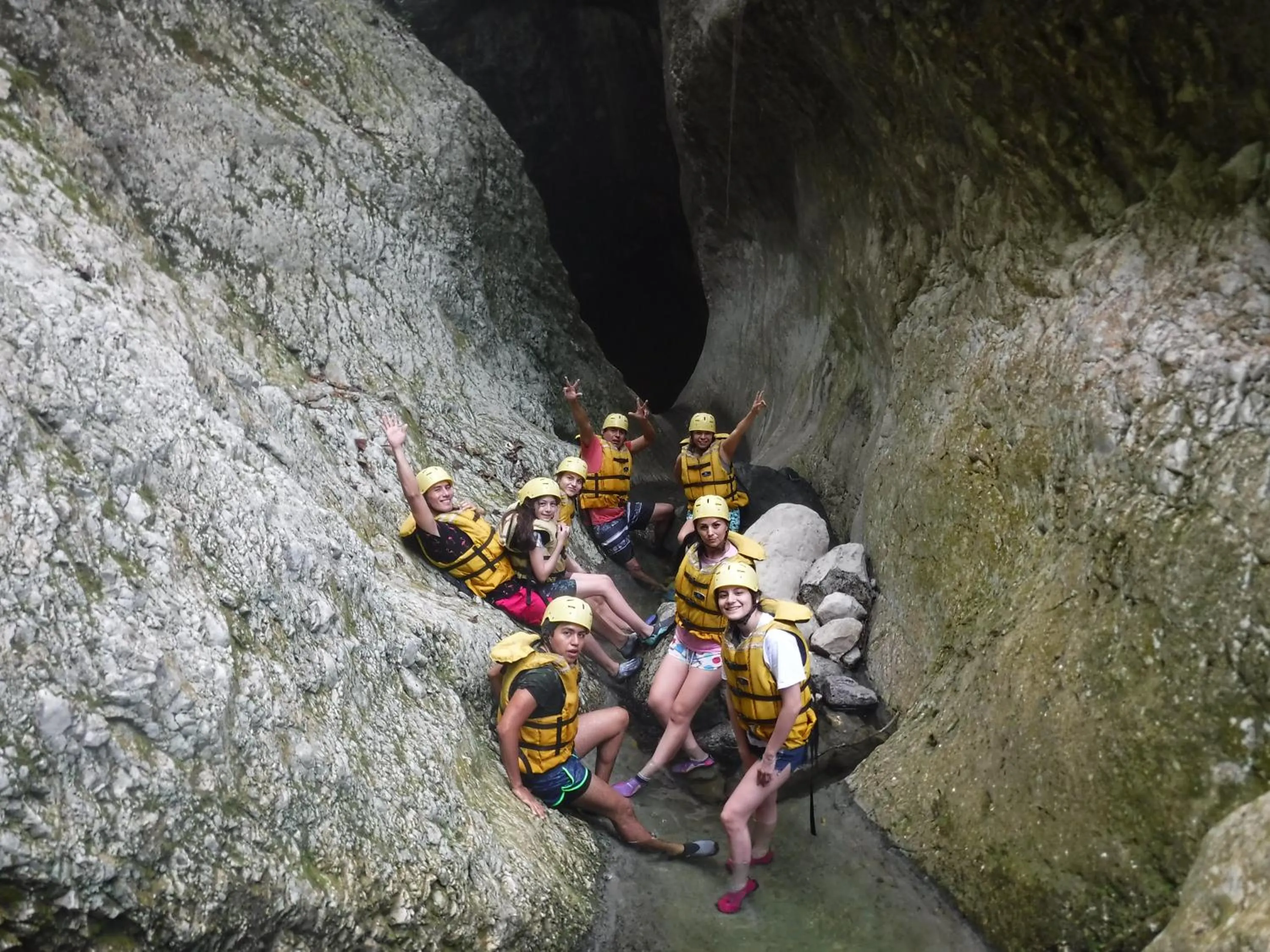 group of guests in Cotlamani Hotel Aventura