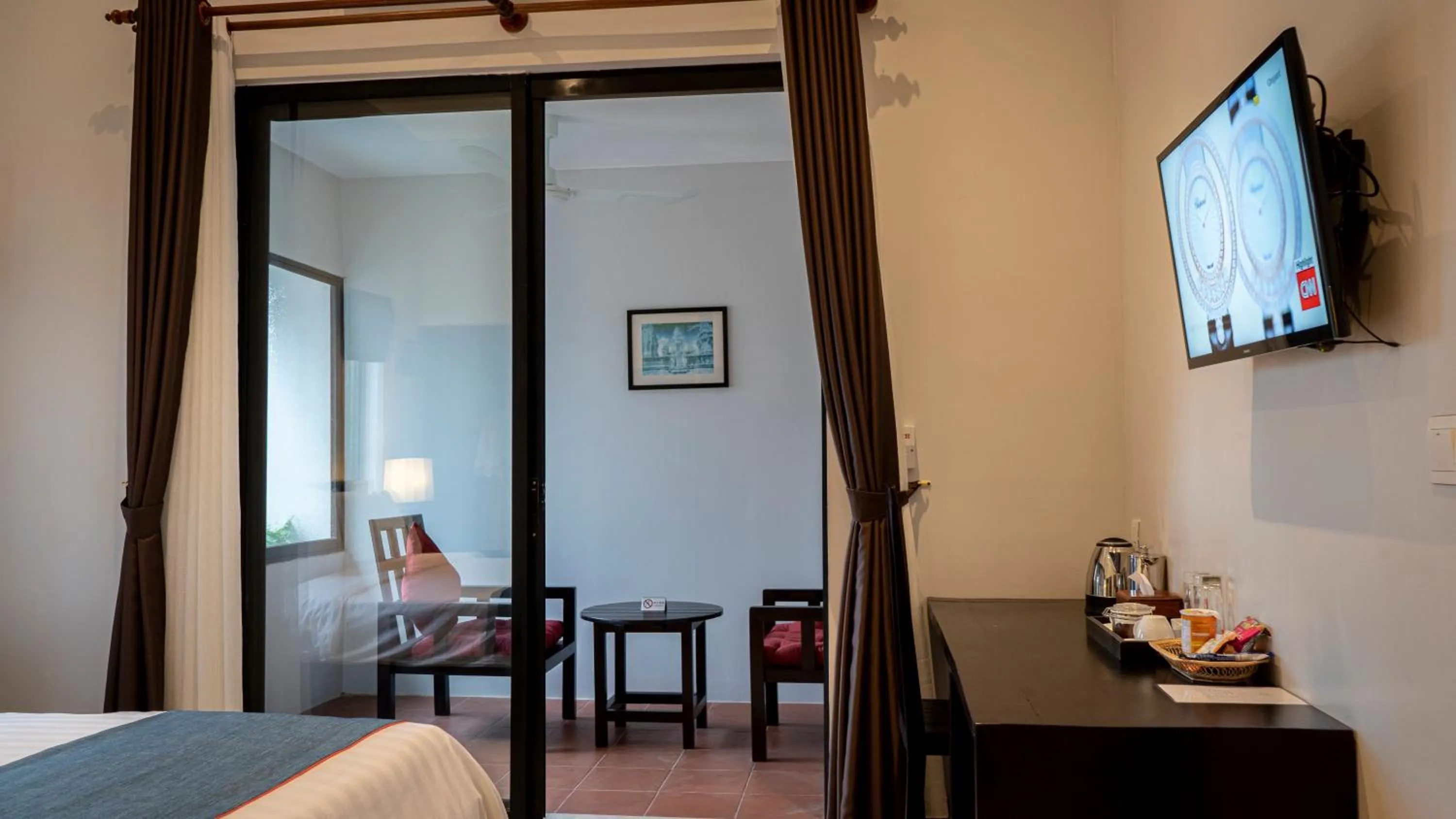 Patio, Bed in Grange