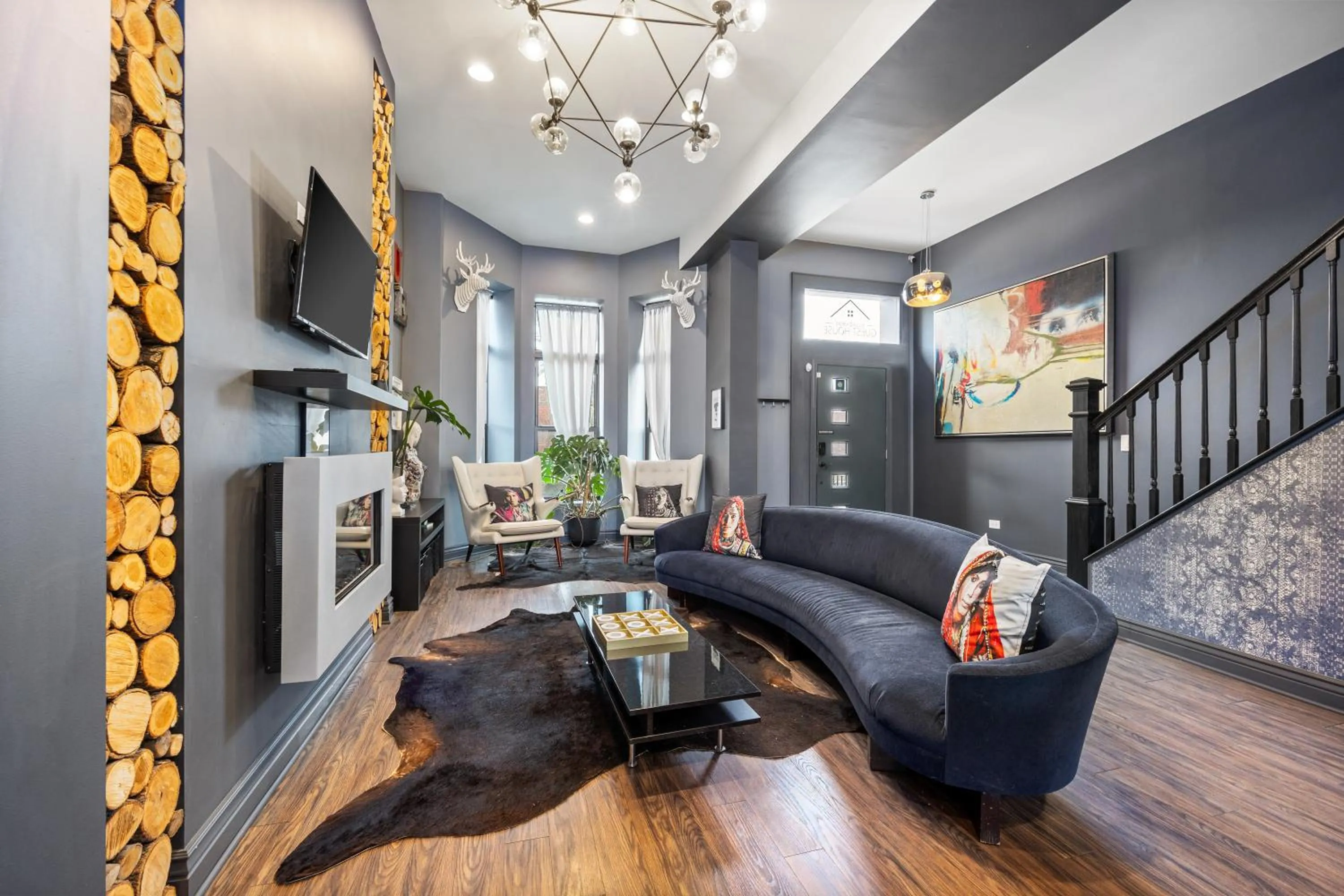 Living room in McCormick Place Guest House