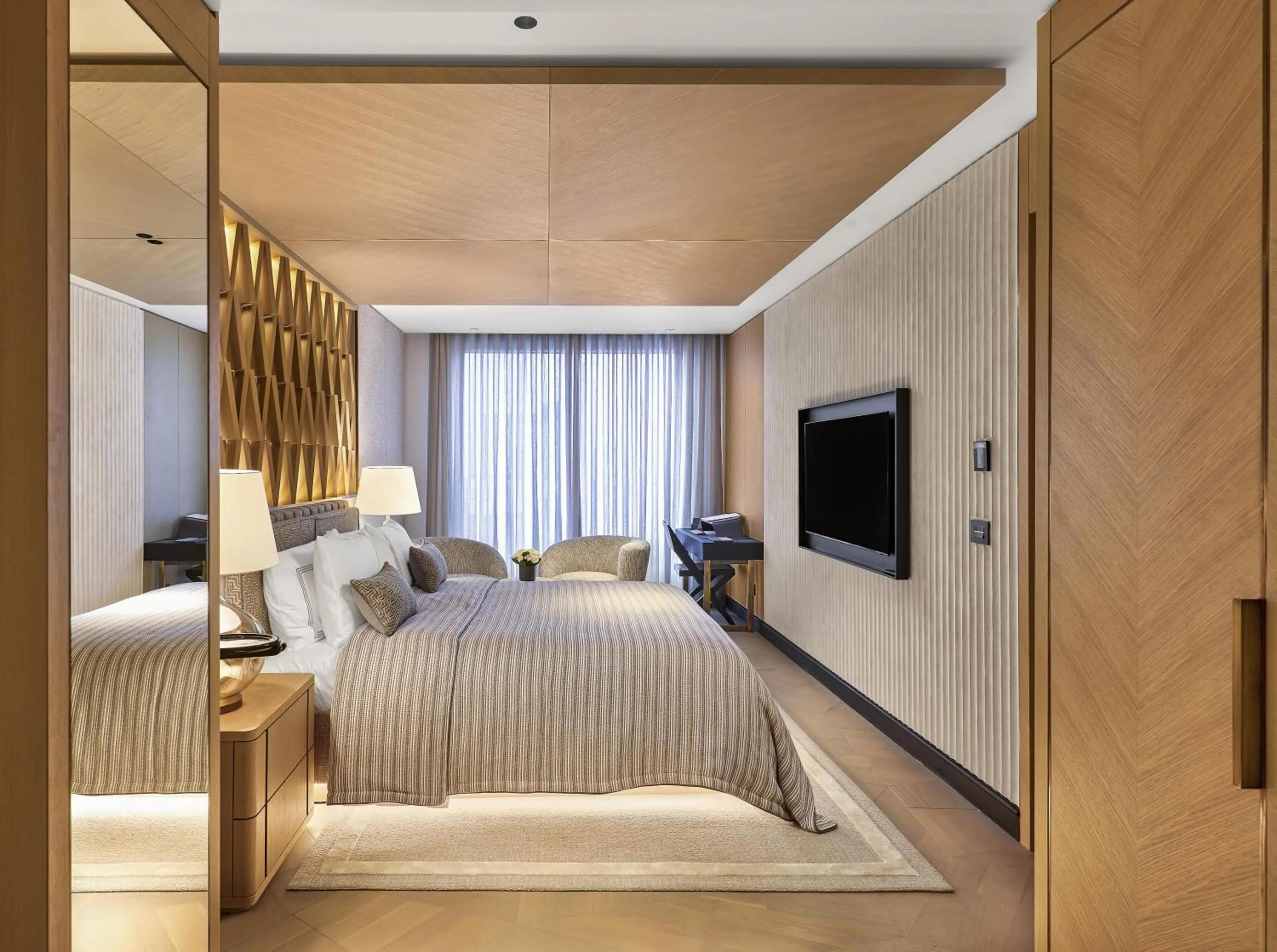 Bed in Vakko Hotel and Residence