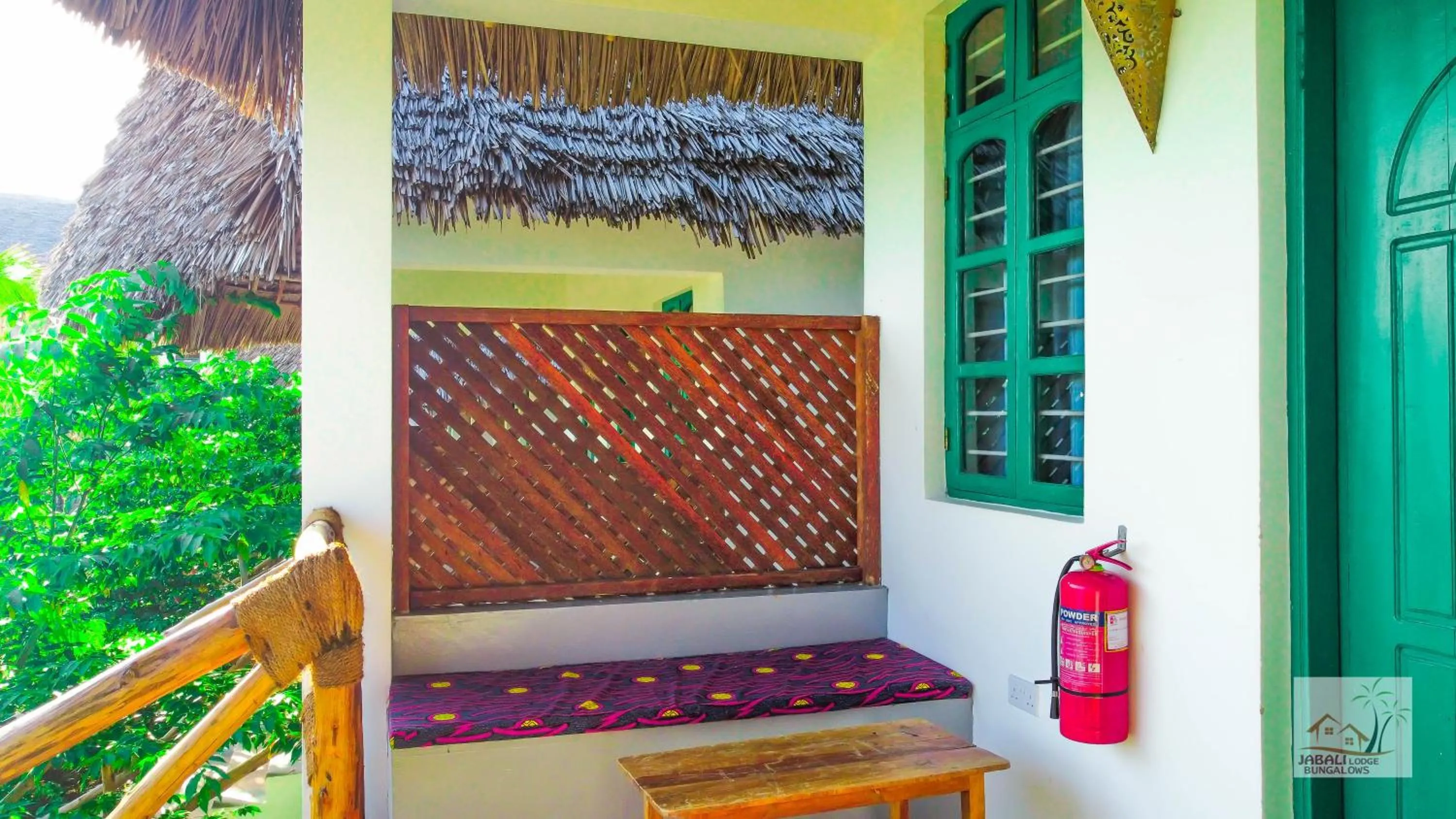 Seating area in Jabali Bungalows Lodge