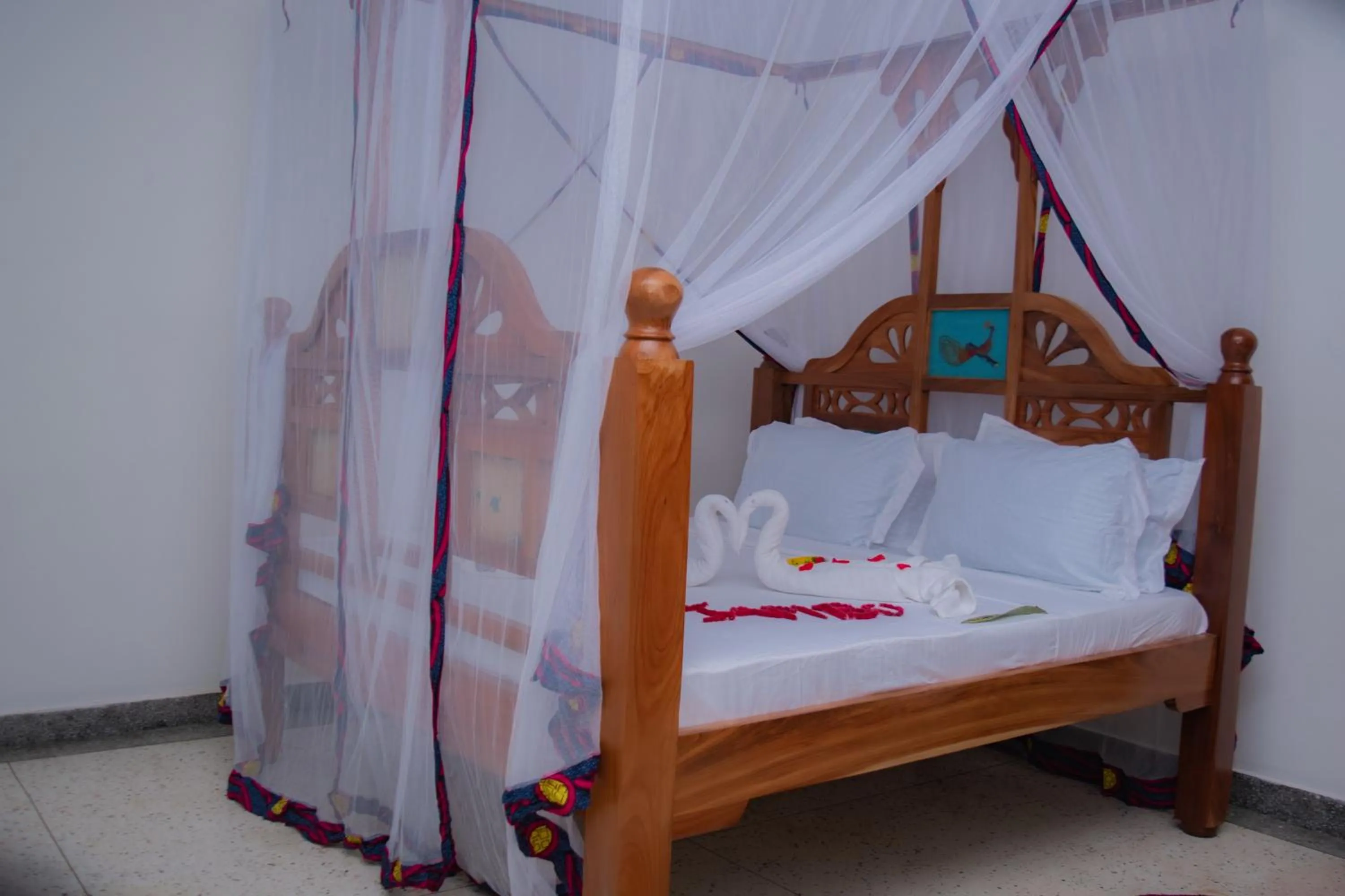 Bed in Jabali Bungalows Lodge