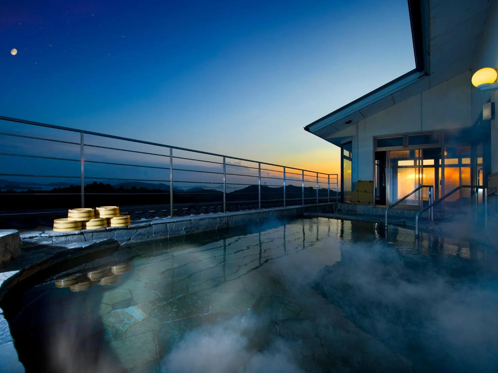 Hot Spring Bath in Washu Blue Resort風籠 Kasago