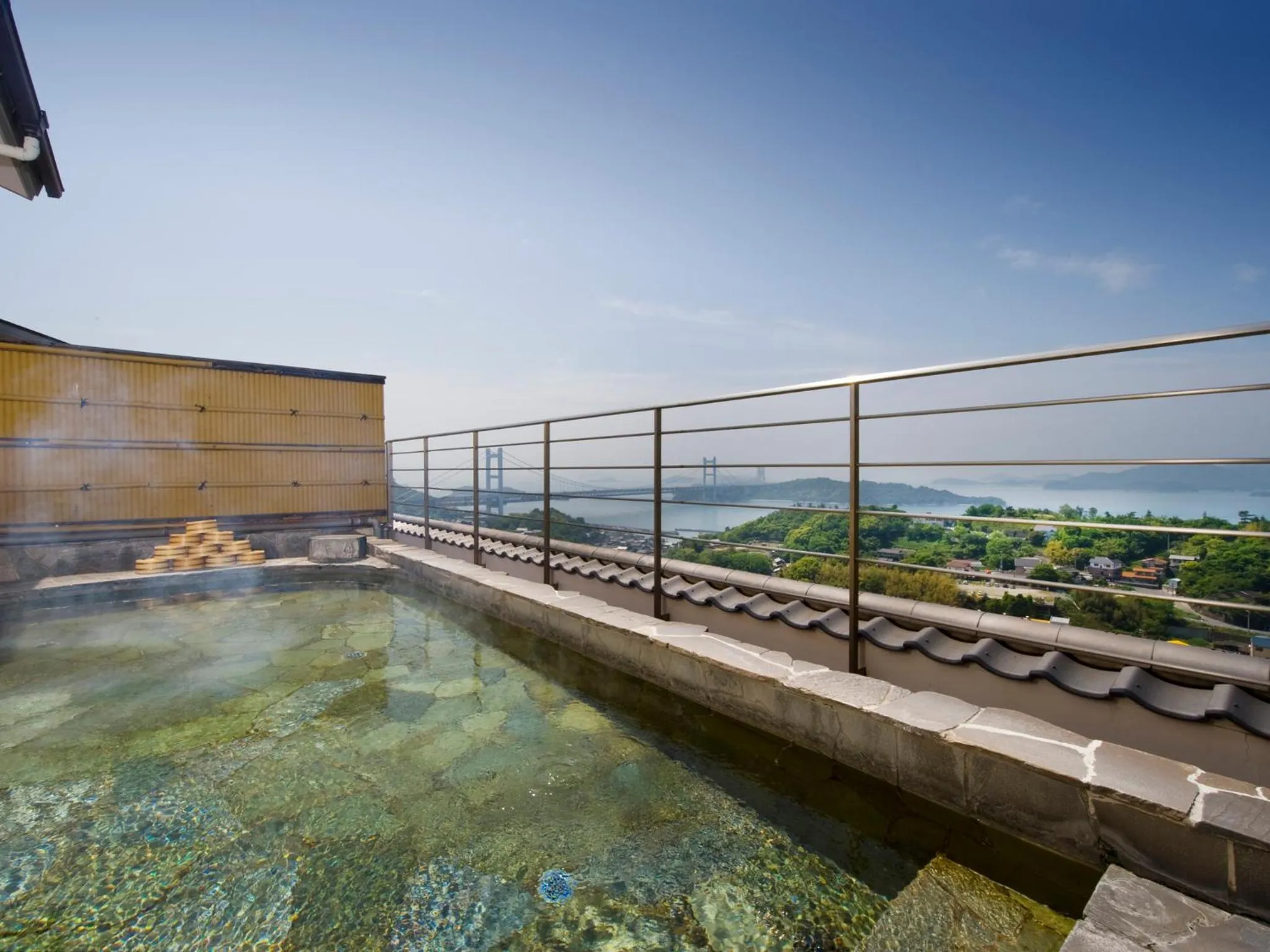 Hot Spring Bath in Washu Blue Resort風籠 Kasago