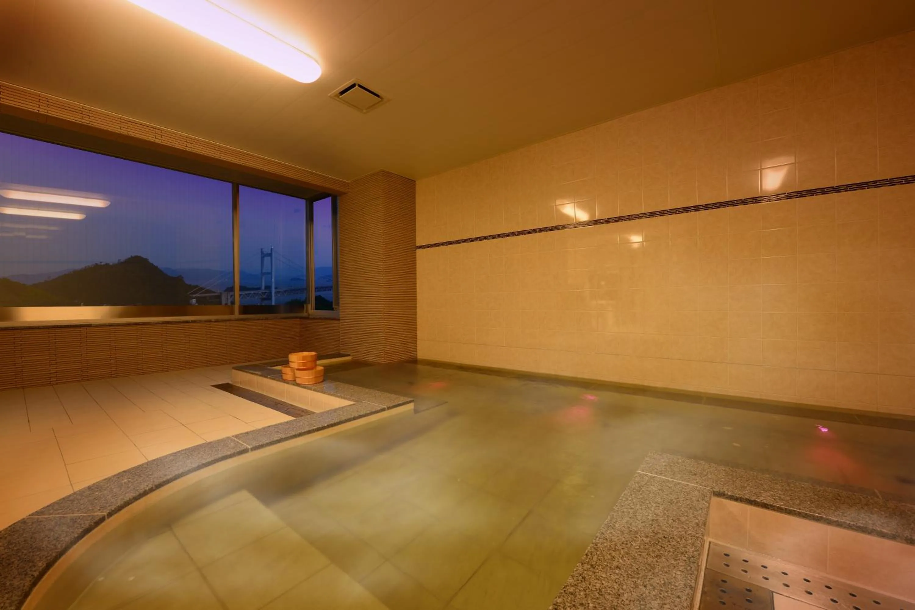 Hot Spring Bath in Washu Blue Resort風籠 Kasago