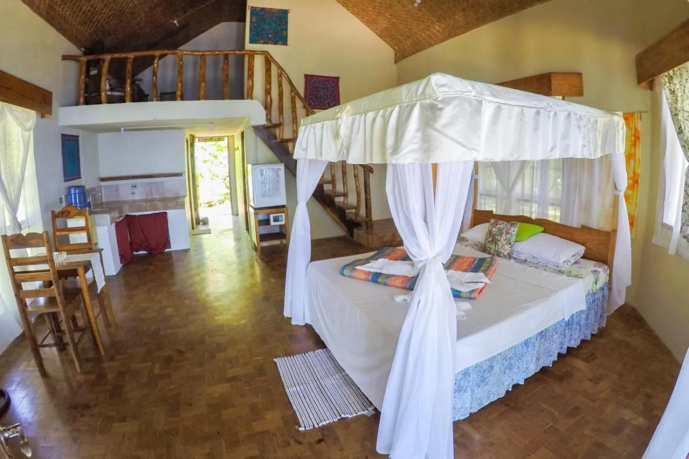 Living room, Bed in Lazi Beach Club Resort