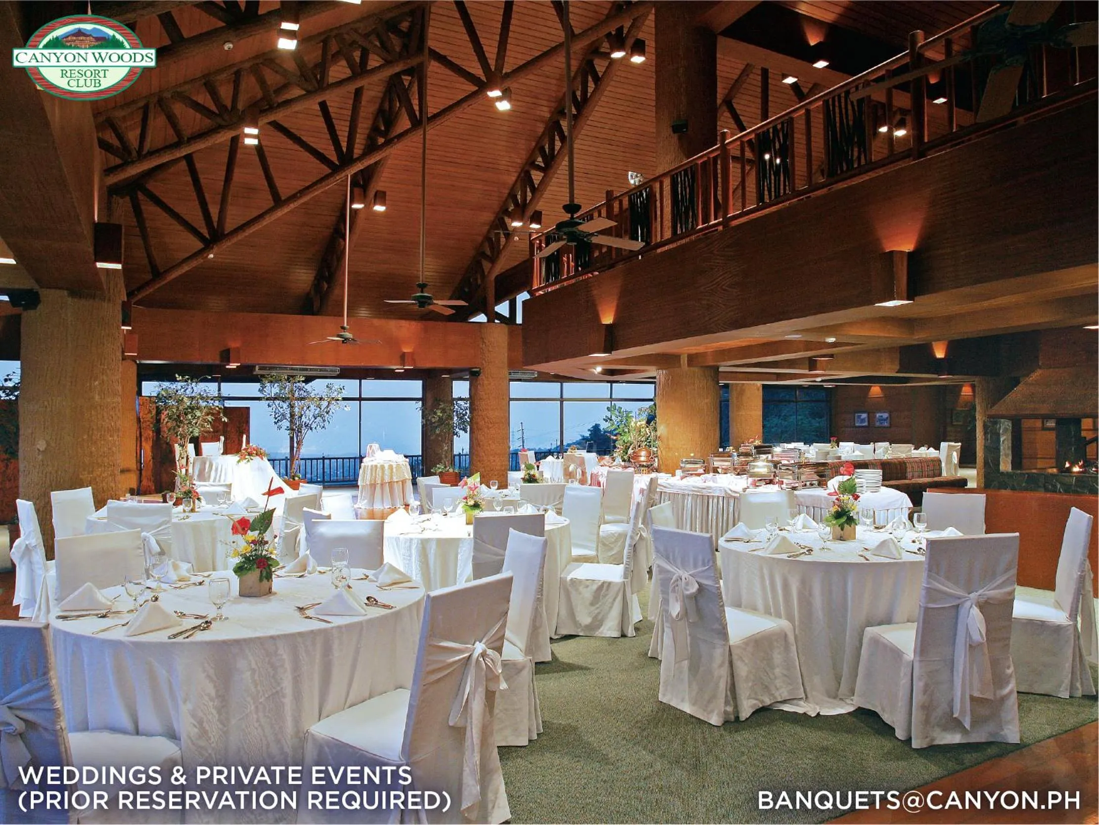 Banquet/Function facilities in Canyon Woods Resort Club Tagaytay