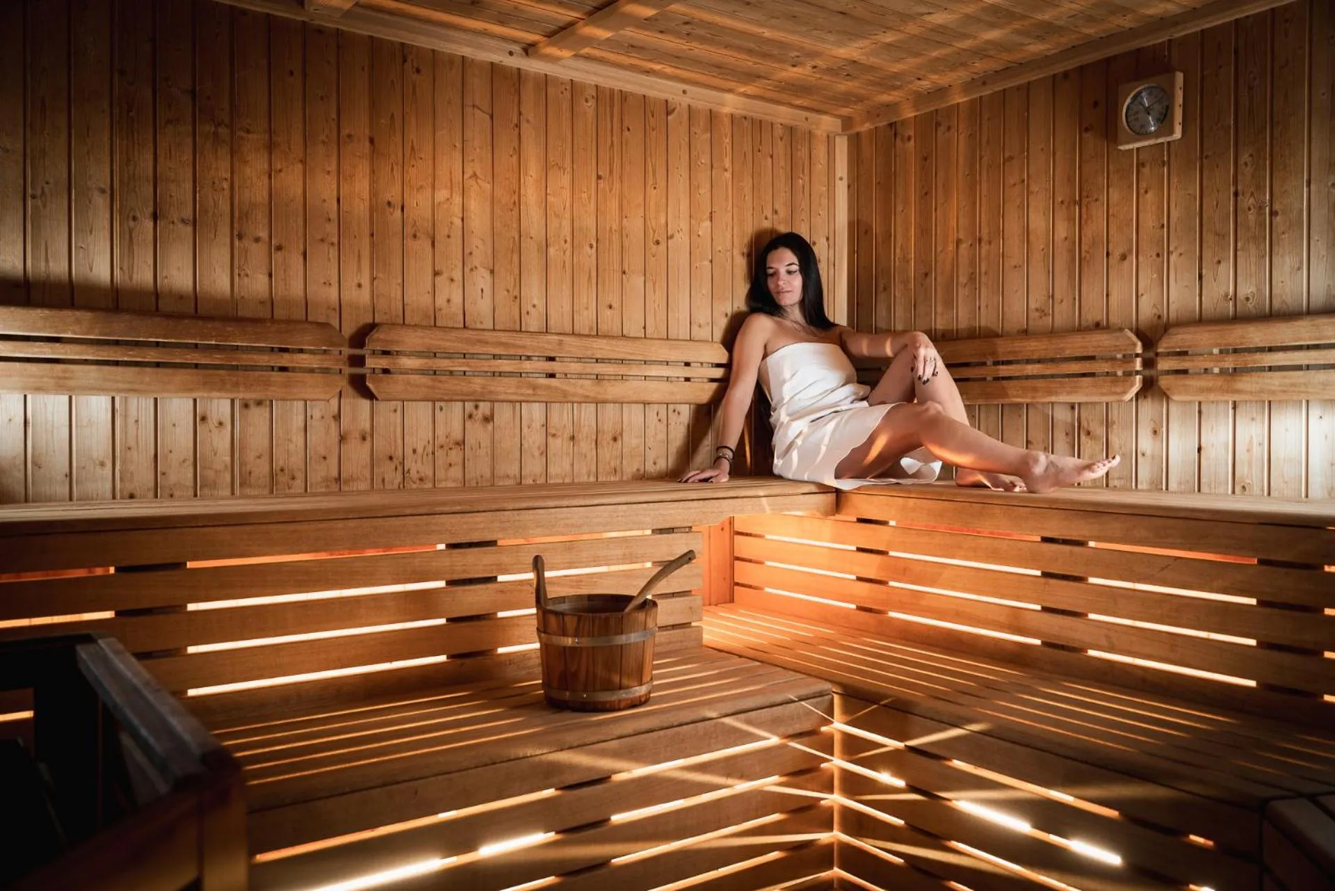 Sauna in Hotel Residence 3 Signori