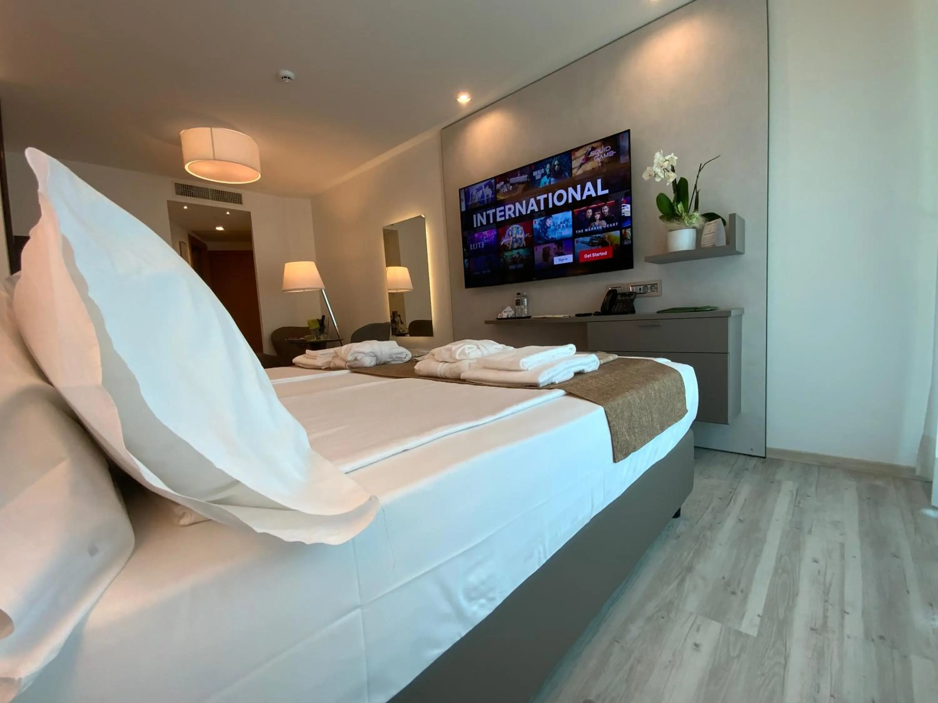 Photo of the whole room, Bed in International Beach Hotel