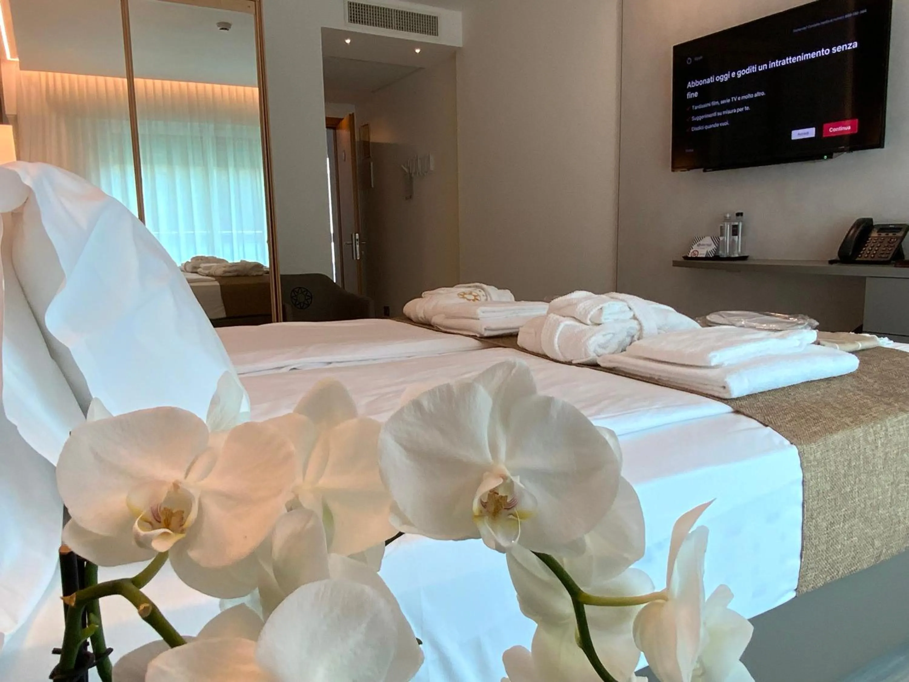 Bed in International Beach Hotel