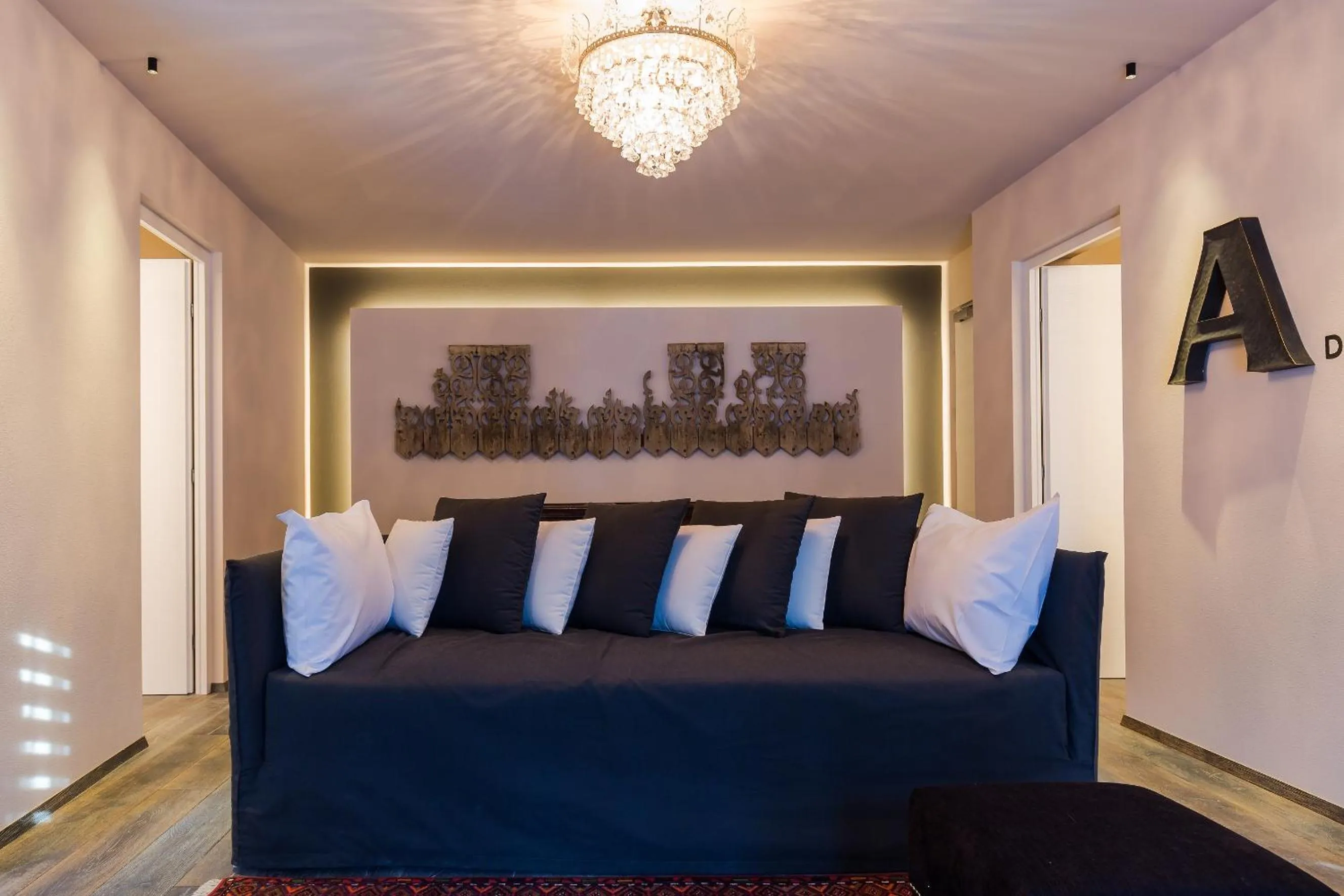 Living room, Bed in Adler Suite & Stube