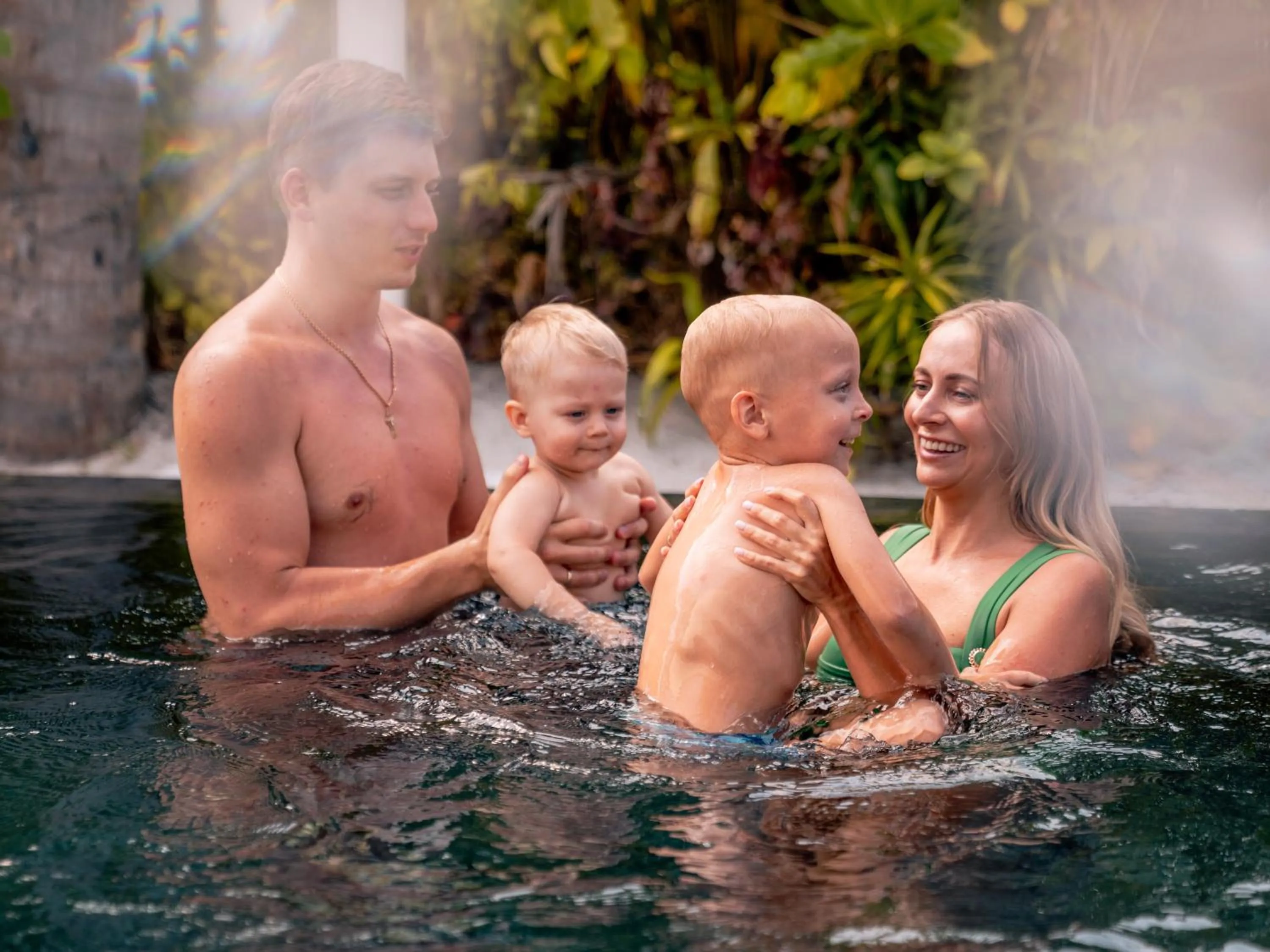 Family in Sun Siyam Iru Fushi with Free Transfer