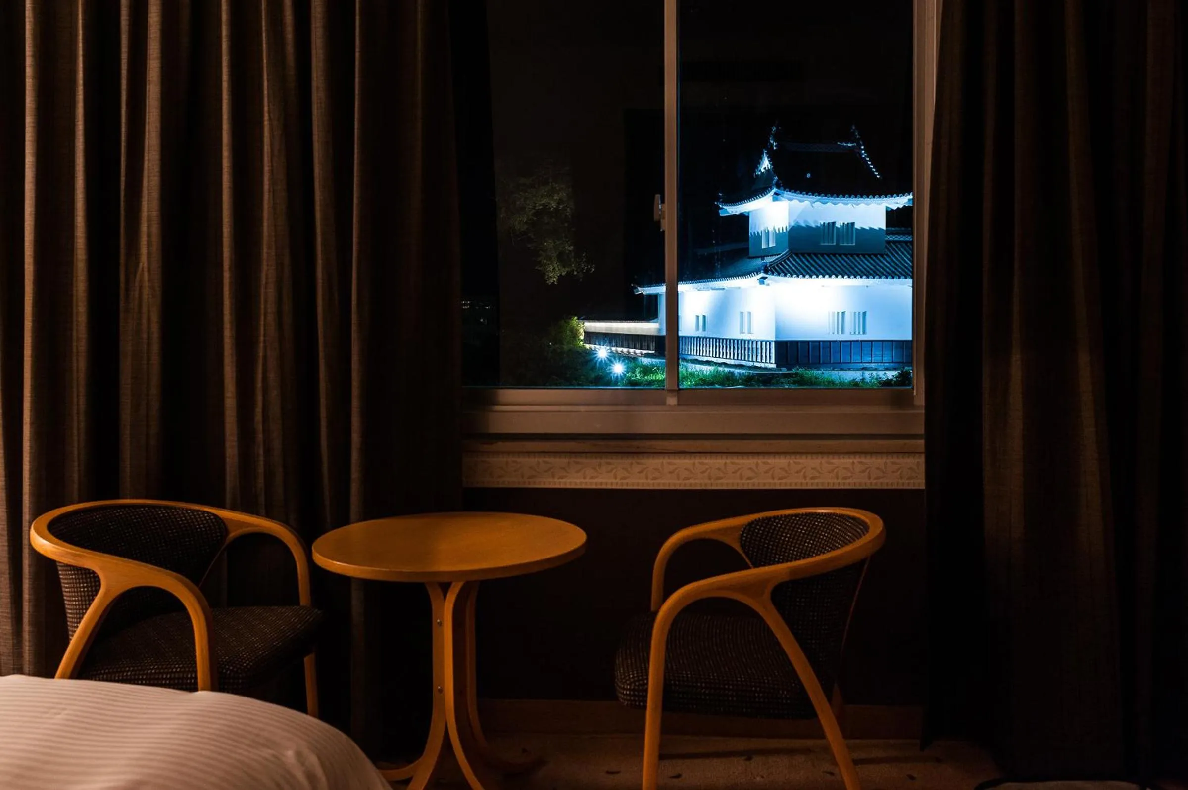 View (from property/room), Bed in Mito Sannomaru Hotel