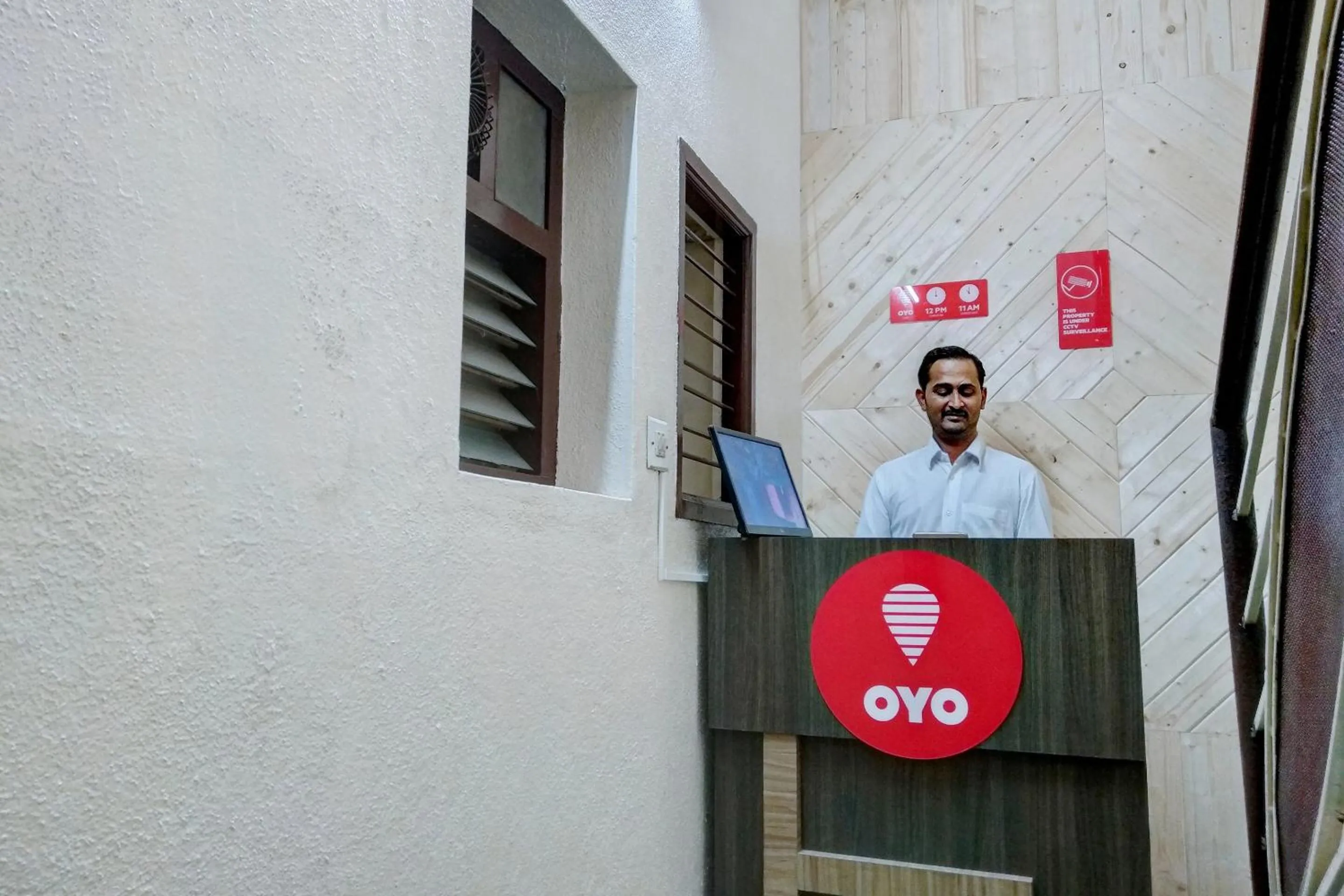 Lobby or reception in Super Hotel O Shree Mookambika Guest House Near Sri Someshwara Swami Temple