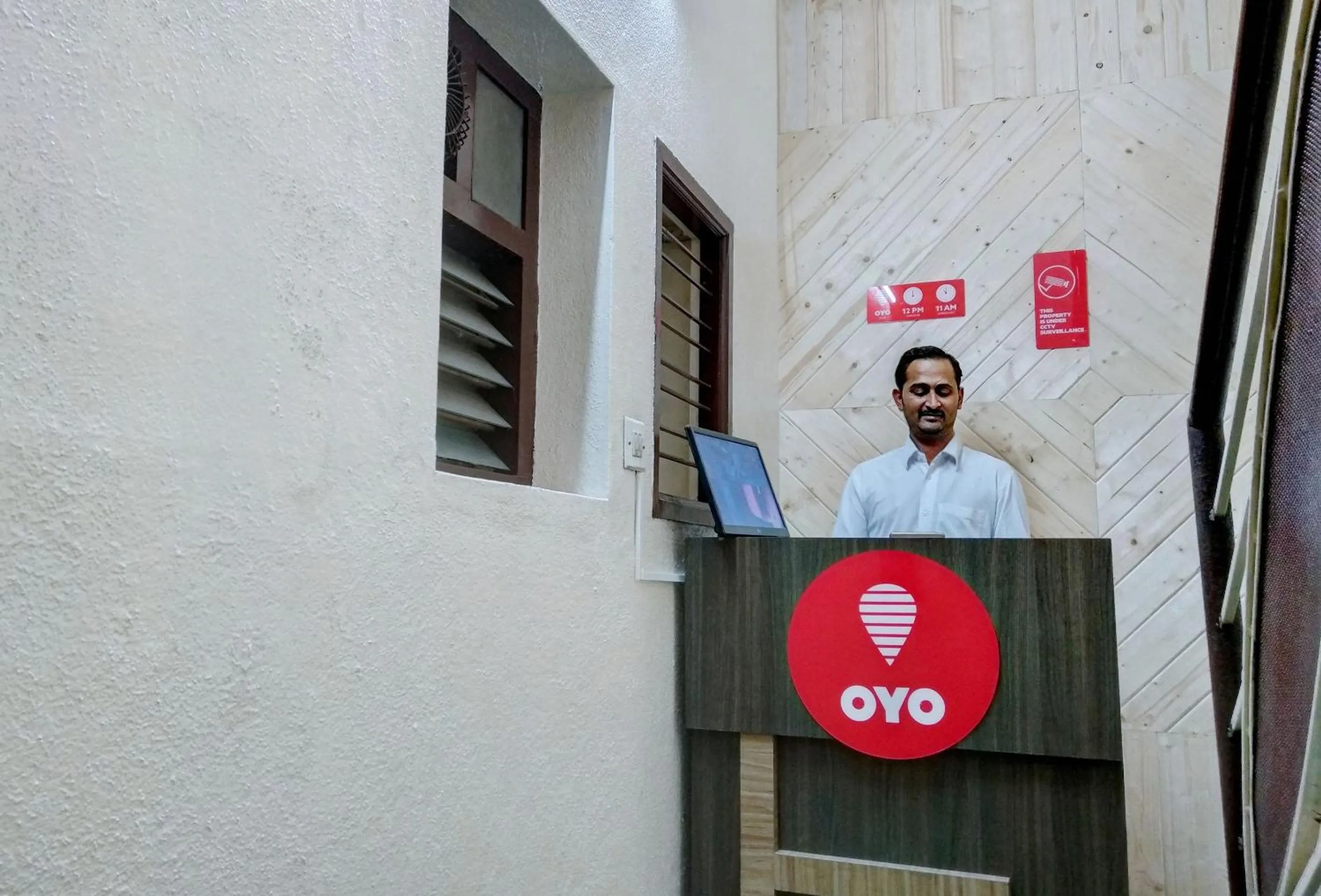 Lobby or reception in Super Hotel O Shree Mookambika Guest House Near Sri Someshwara Swami Temple