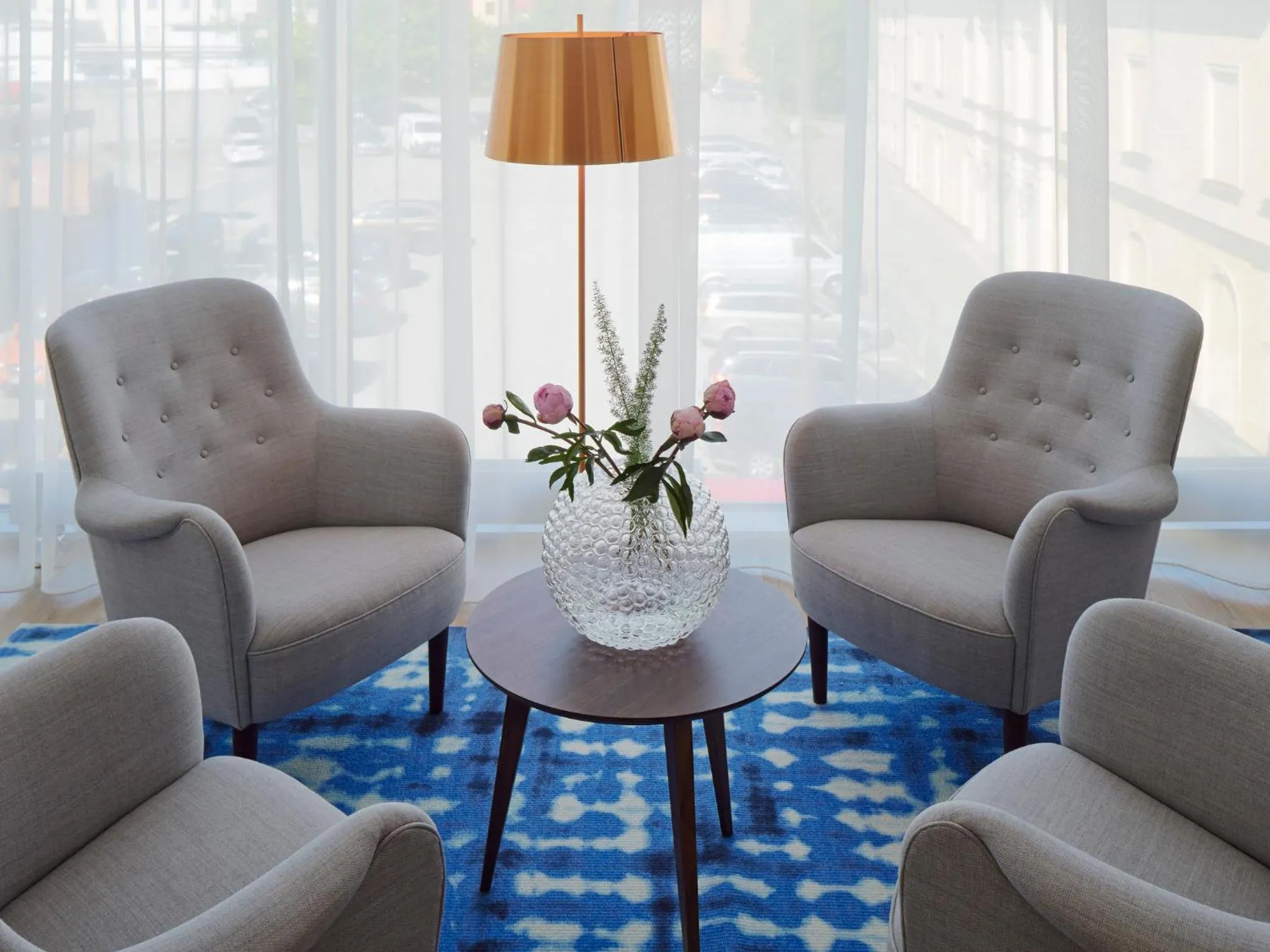 Seating area in PM & Vänner Hotel