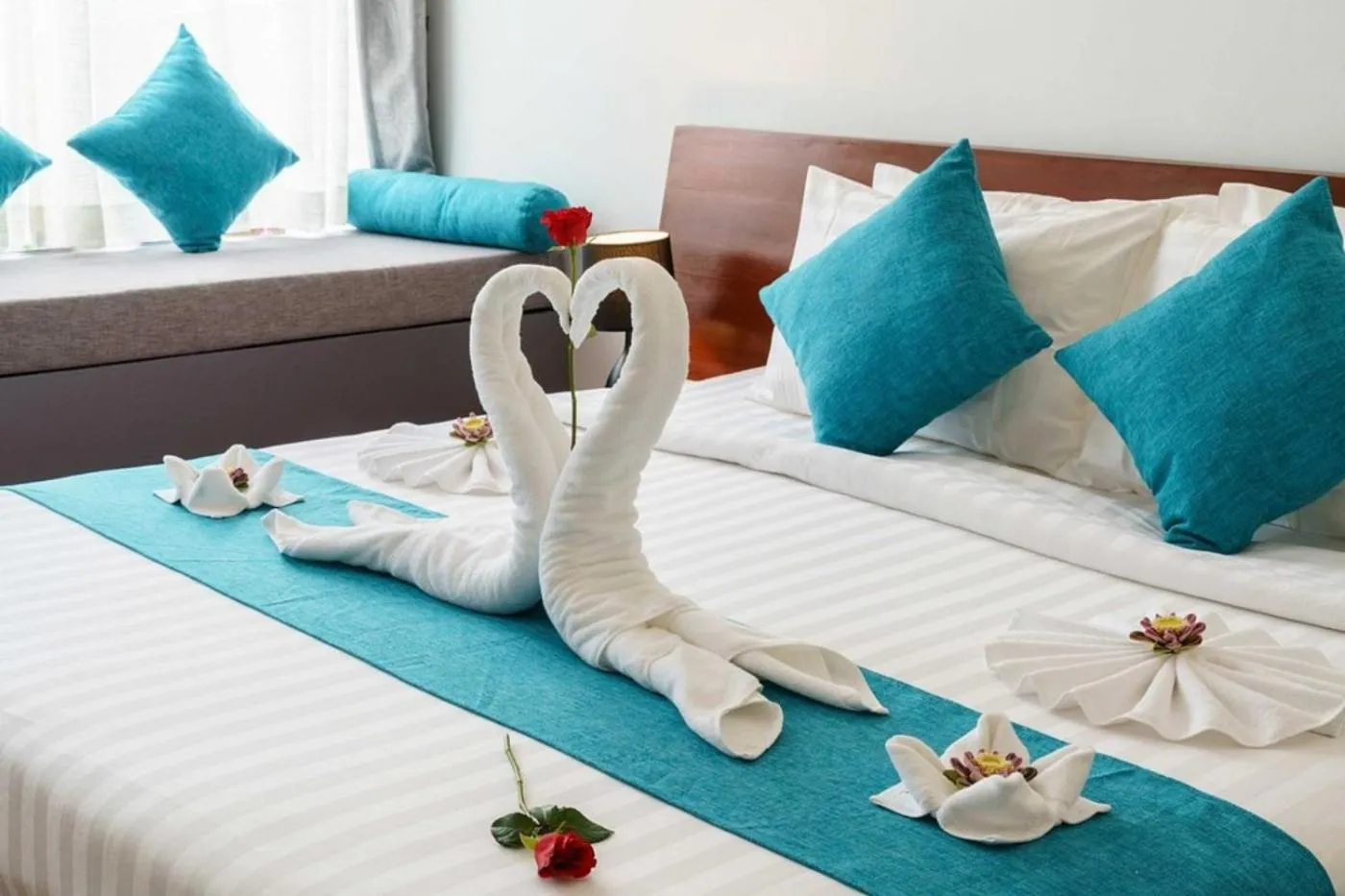 Bed in Siem Reap Tevi Residence