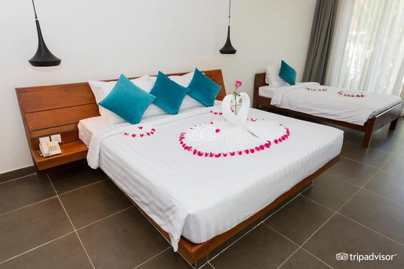 Bed in Siem Reap Tevi Residence