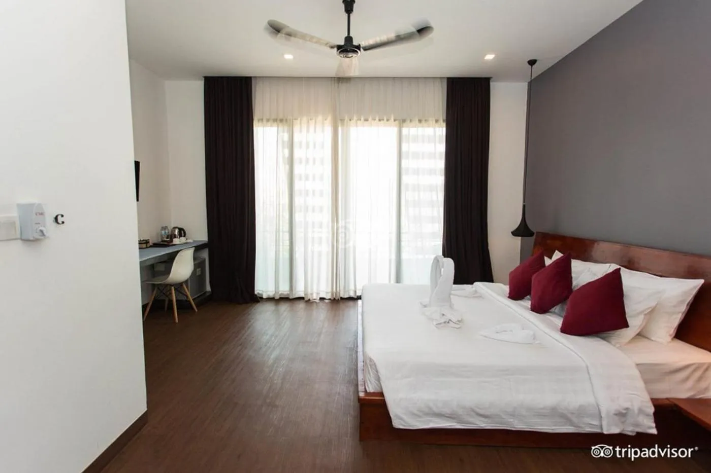 Bed in Siem Reap Tevi Residence