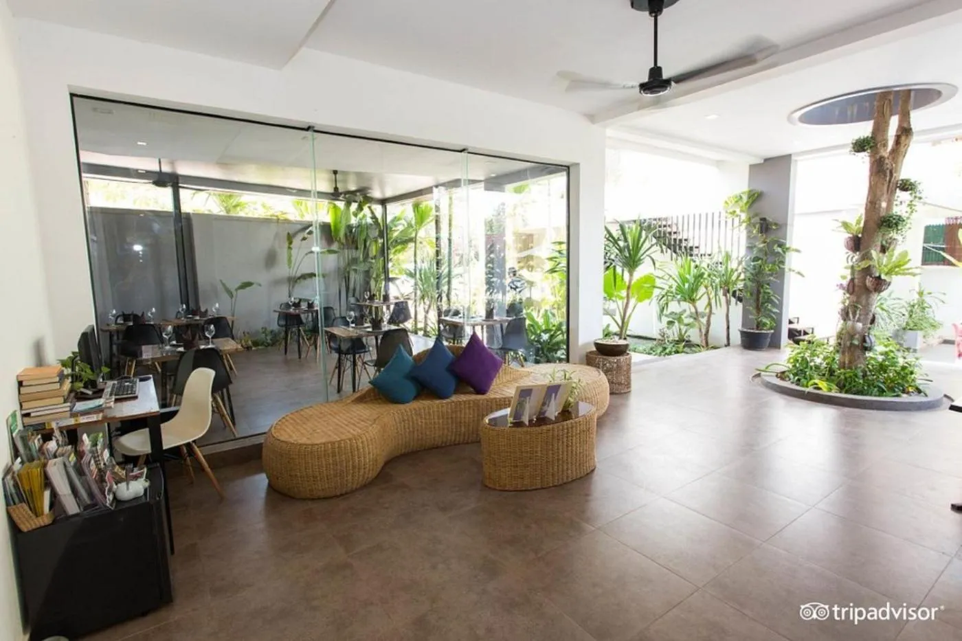 Seating area in Siem Reap Tevi Residence