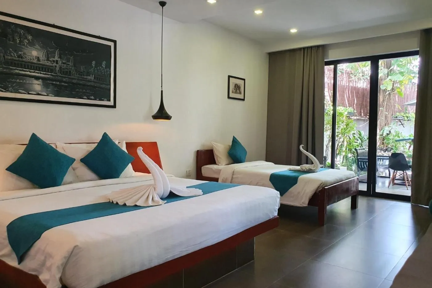 Bed in Siem Reap Tevi Residence