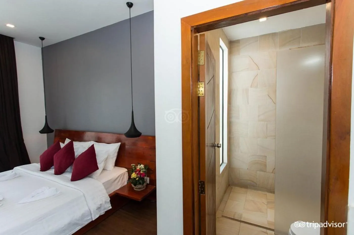 Bed in Siem Reap Tevi Residence